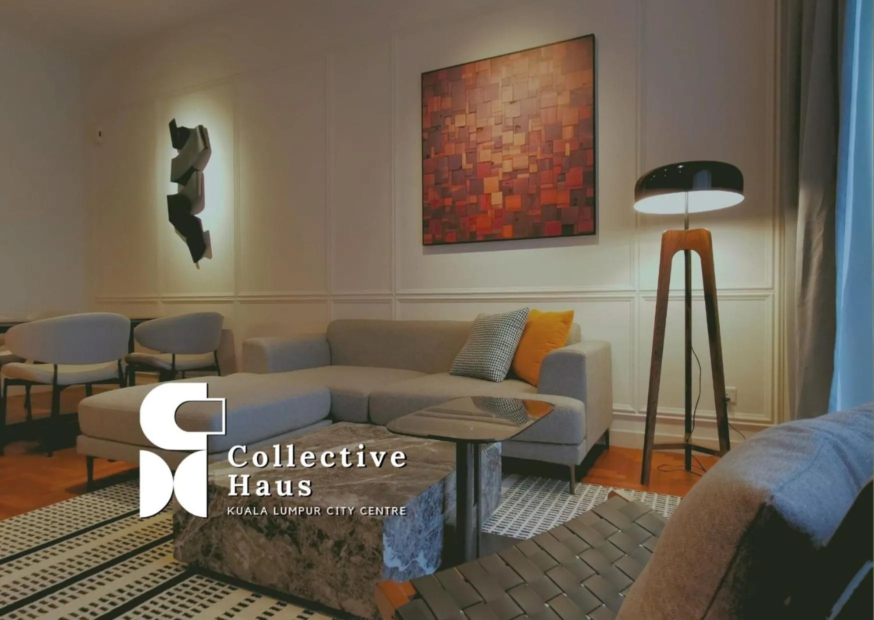 Living room in The Mews KLCC Kuala Lumpur by Collective Haus