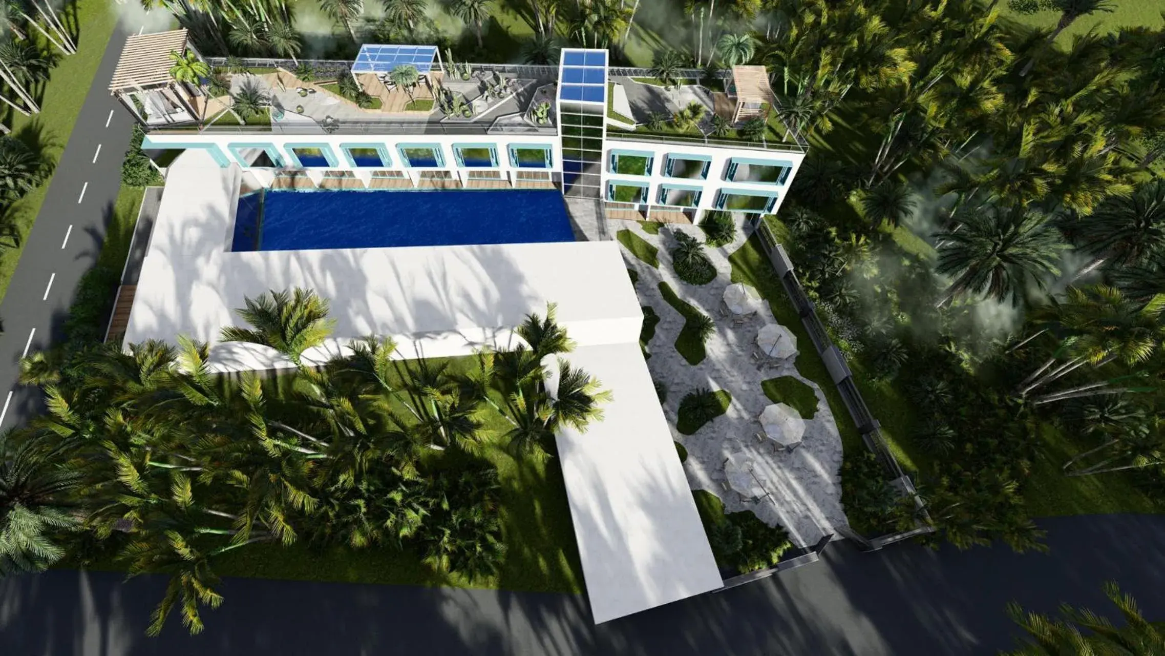 Garden view in Diving Addiction Resort Garden view in Diving Addiction Resort