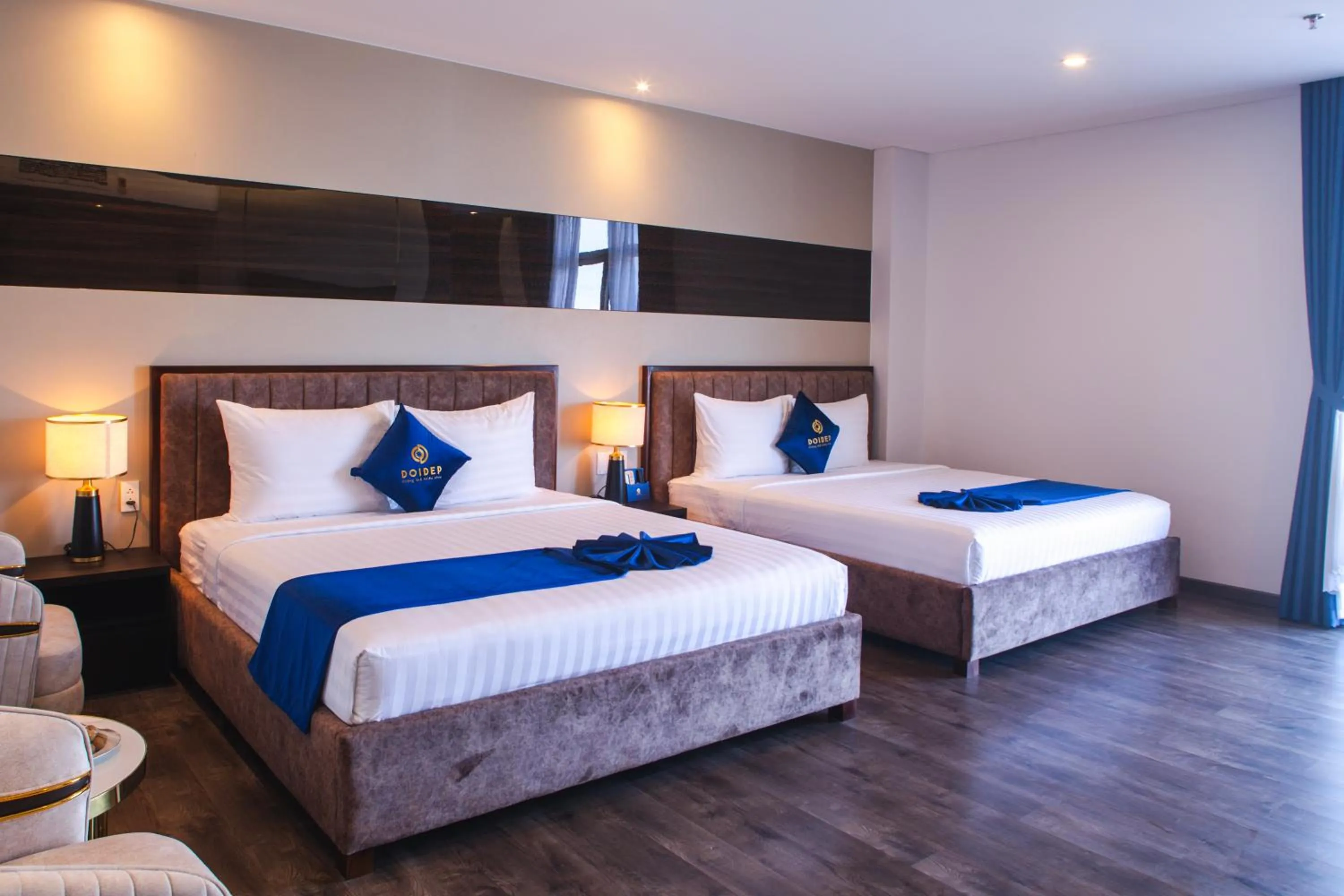 Bed in SANDALS AQUILA HOTEL