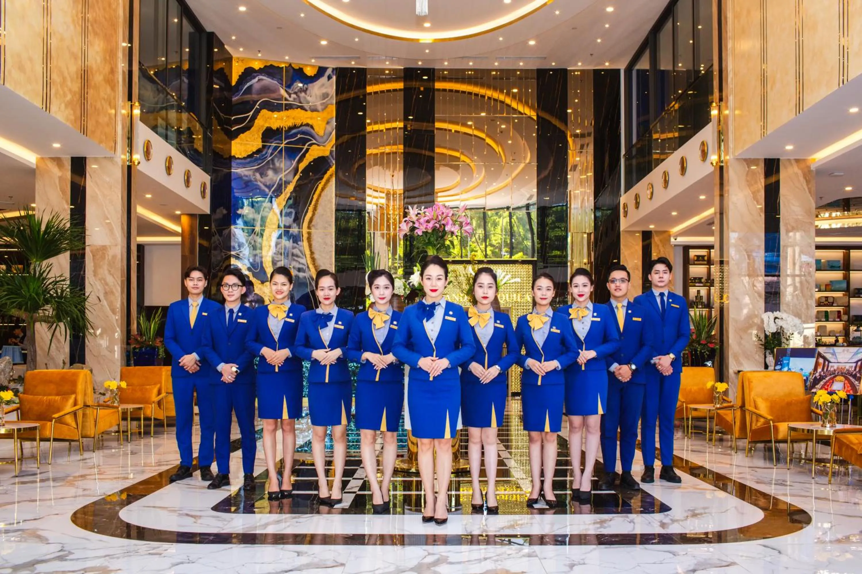 Staff in SANDALS AQUILA HOTEL