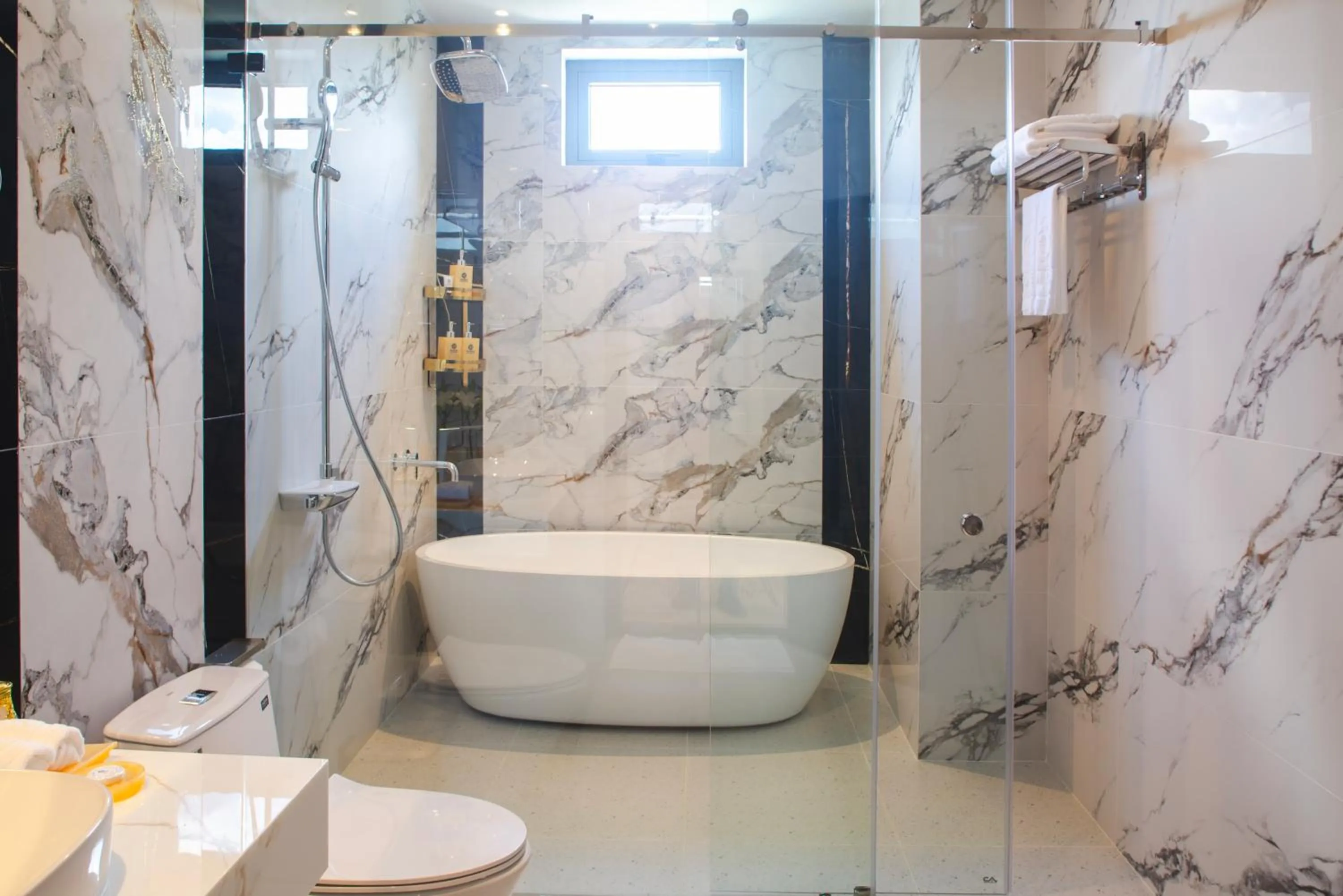 Shower in SANDALS AQUILA HOTEL