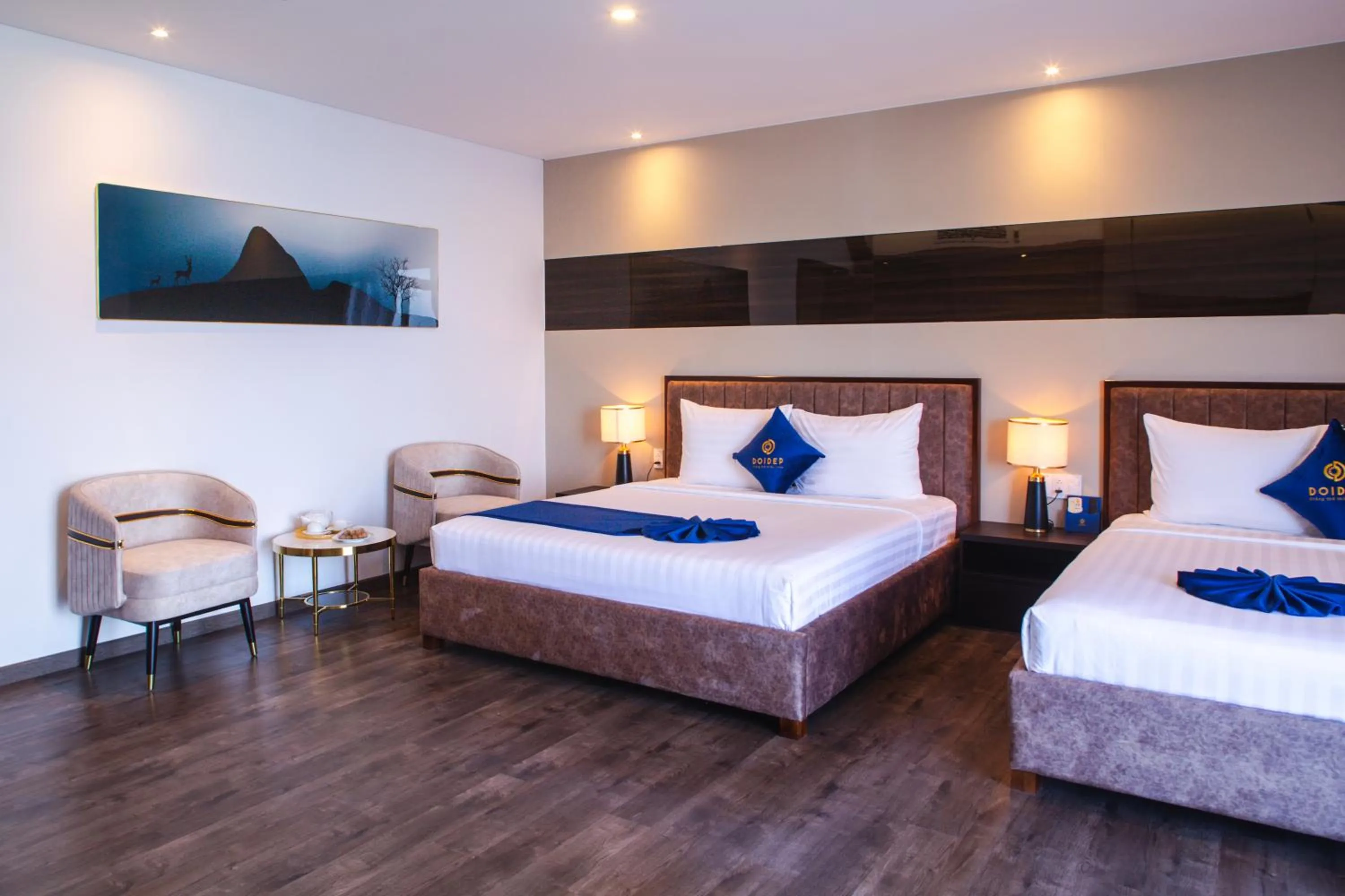 Bed in SANDALS AQUILA HOTEL