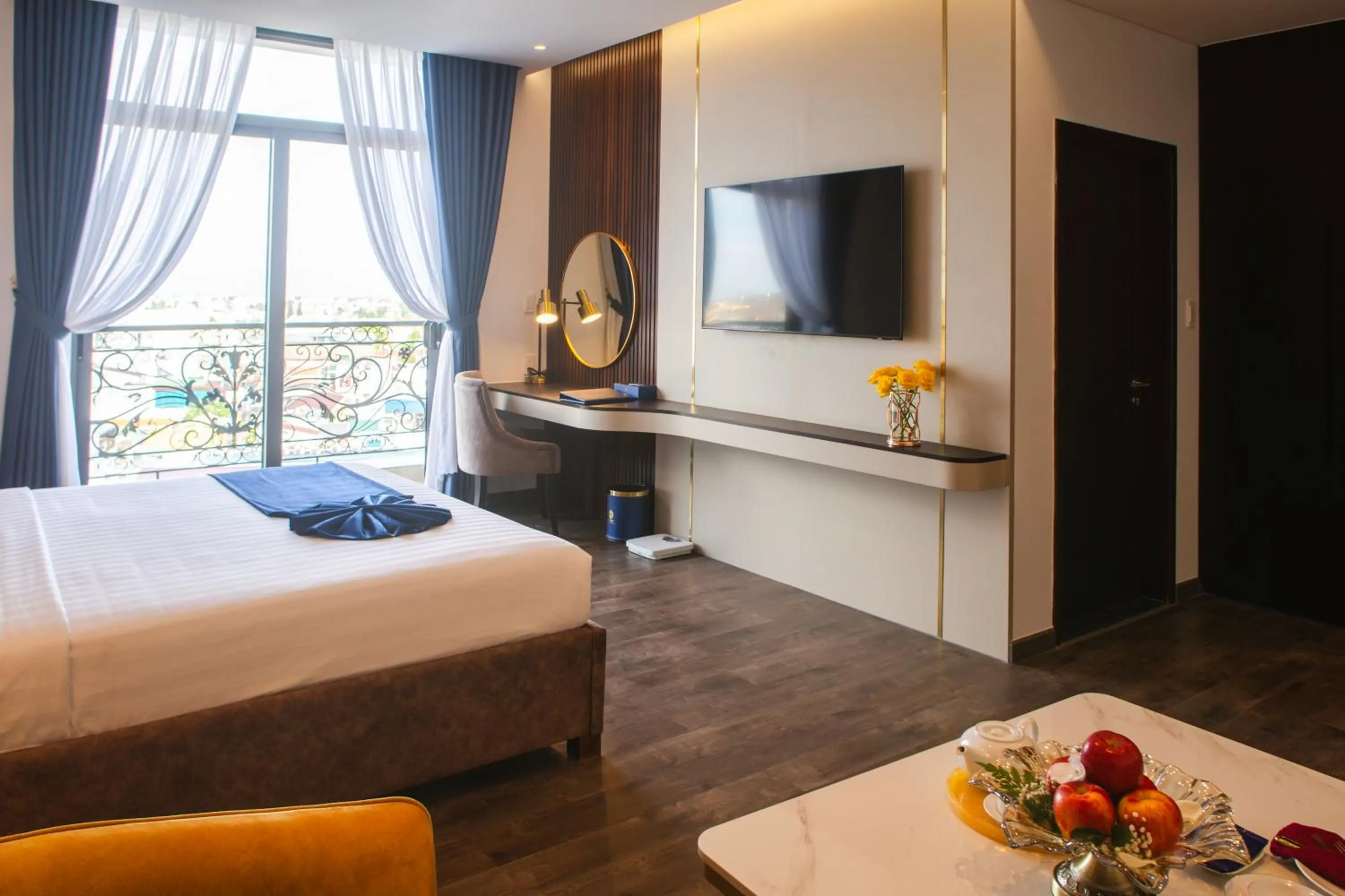 Bed in SANDALS AQUILA HOTEL