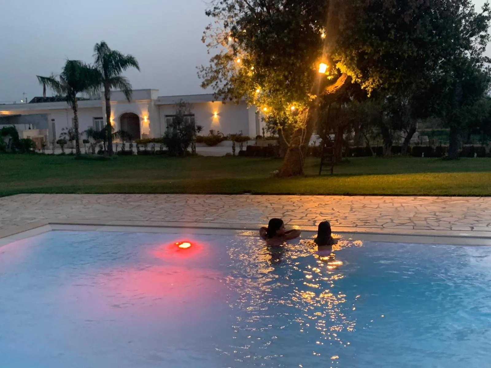 Pool view in Tenuta Cursano