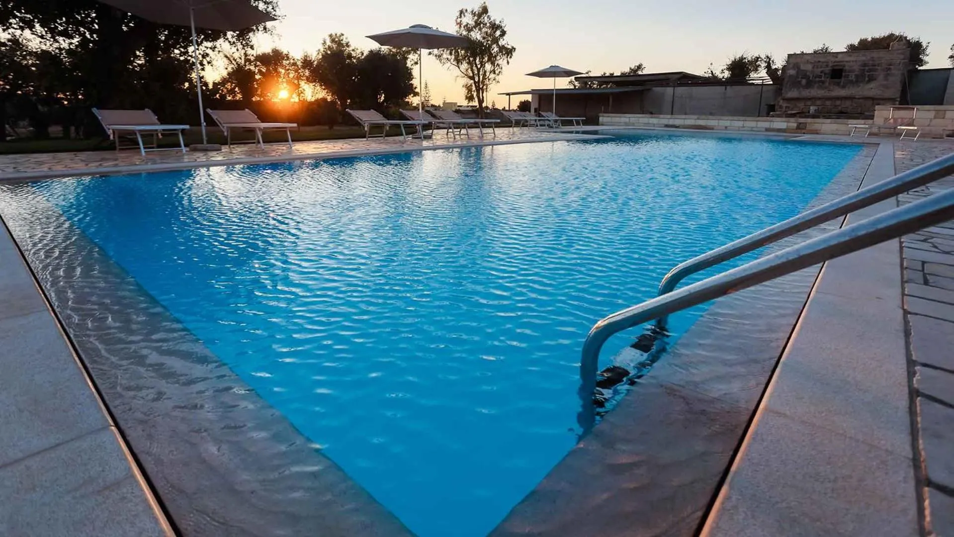 Pool view in Tenuta Cursano