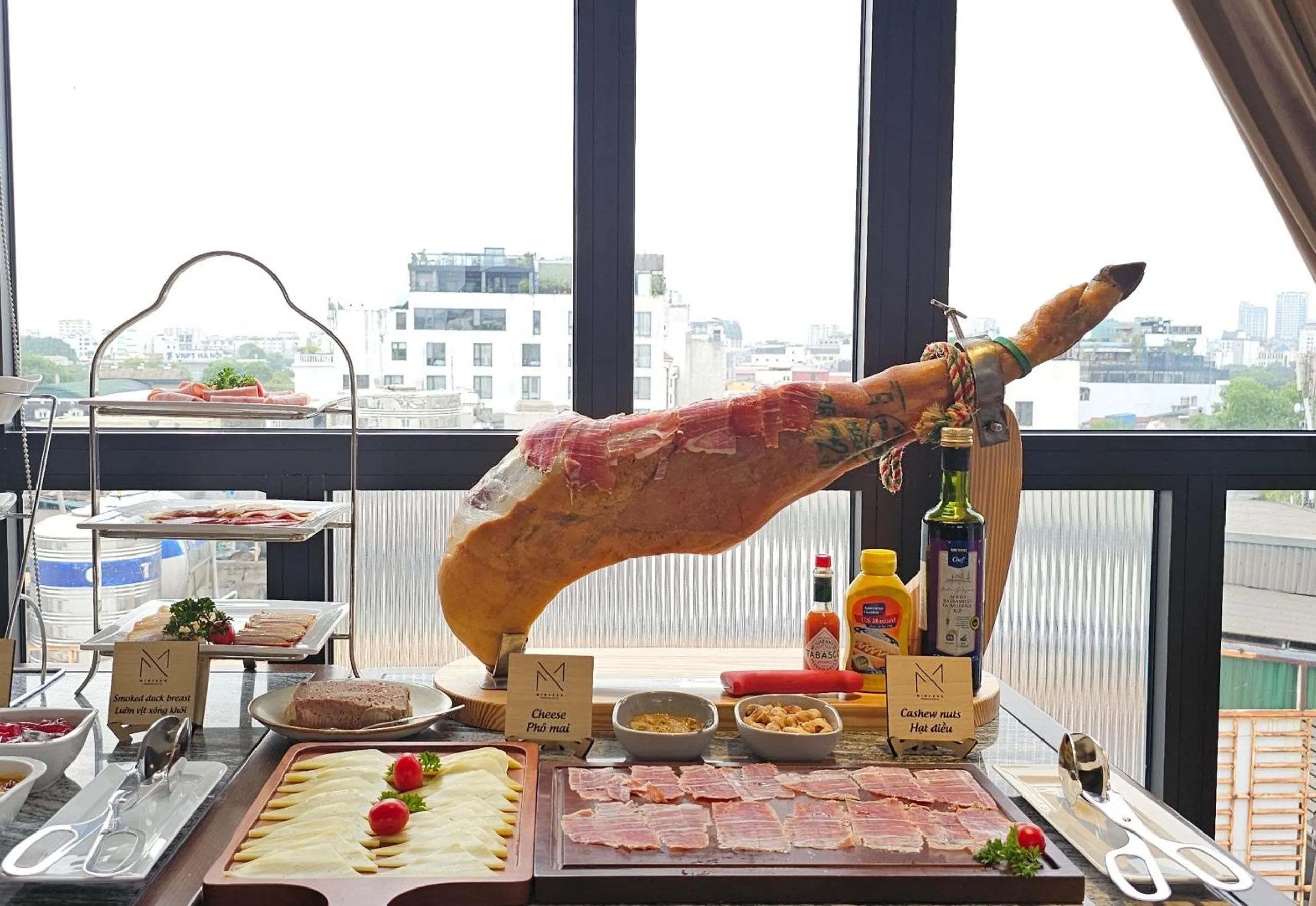 Buffet breakfast in Minerva Premium Hotel