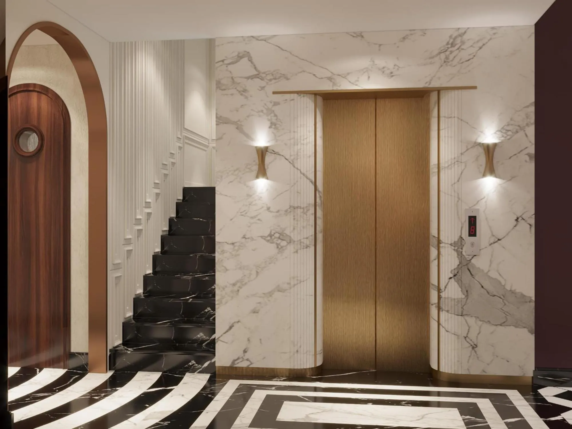 elevator in Minerva Premium Hotel