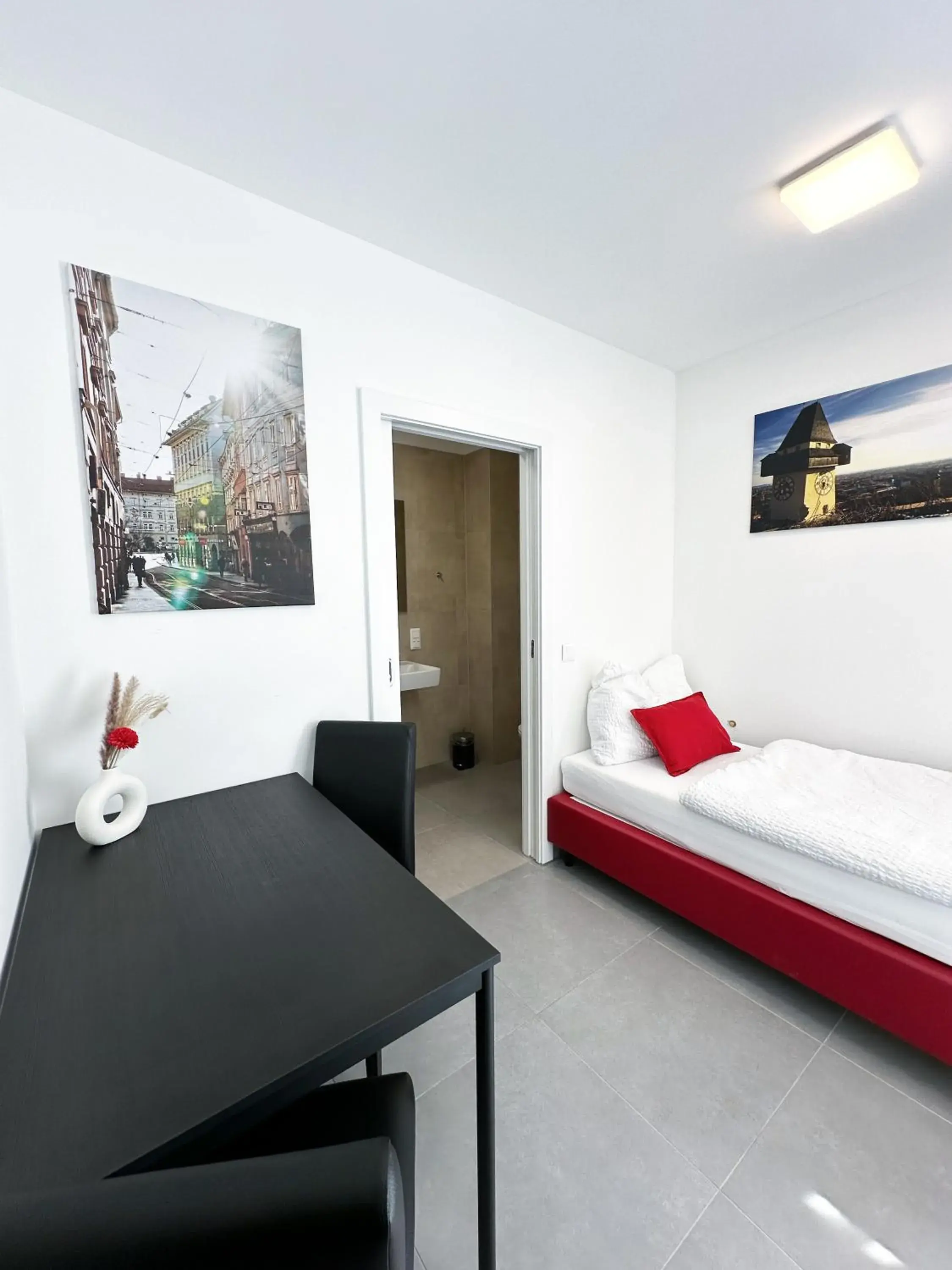Twin Room with Terrace in Grazora Living Apartments Twin Room with Terrace in Grazora Living Apartments