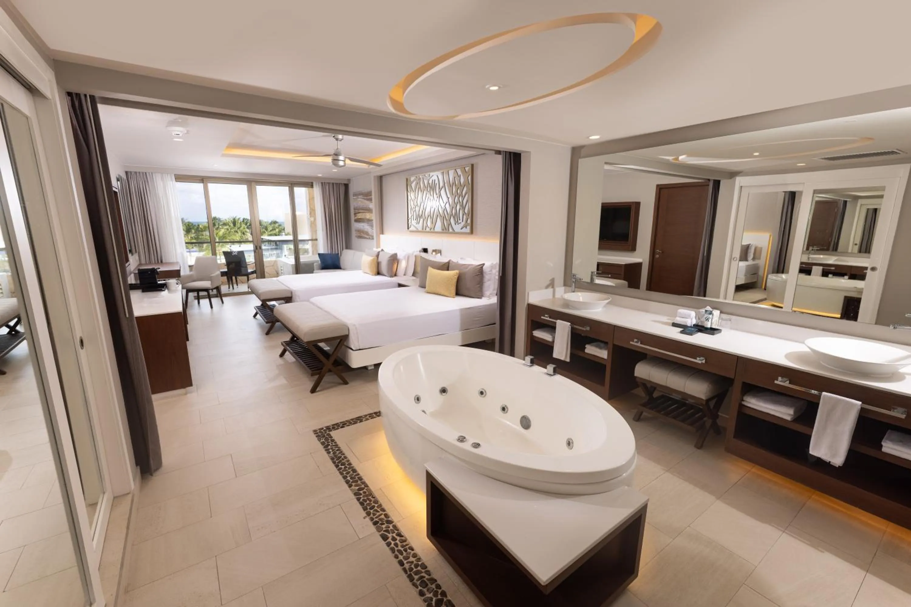 View (from property/room), Bed in Royalton Riviera Cancun, An Autograph Collection All-Inclusive Resort & Casino