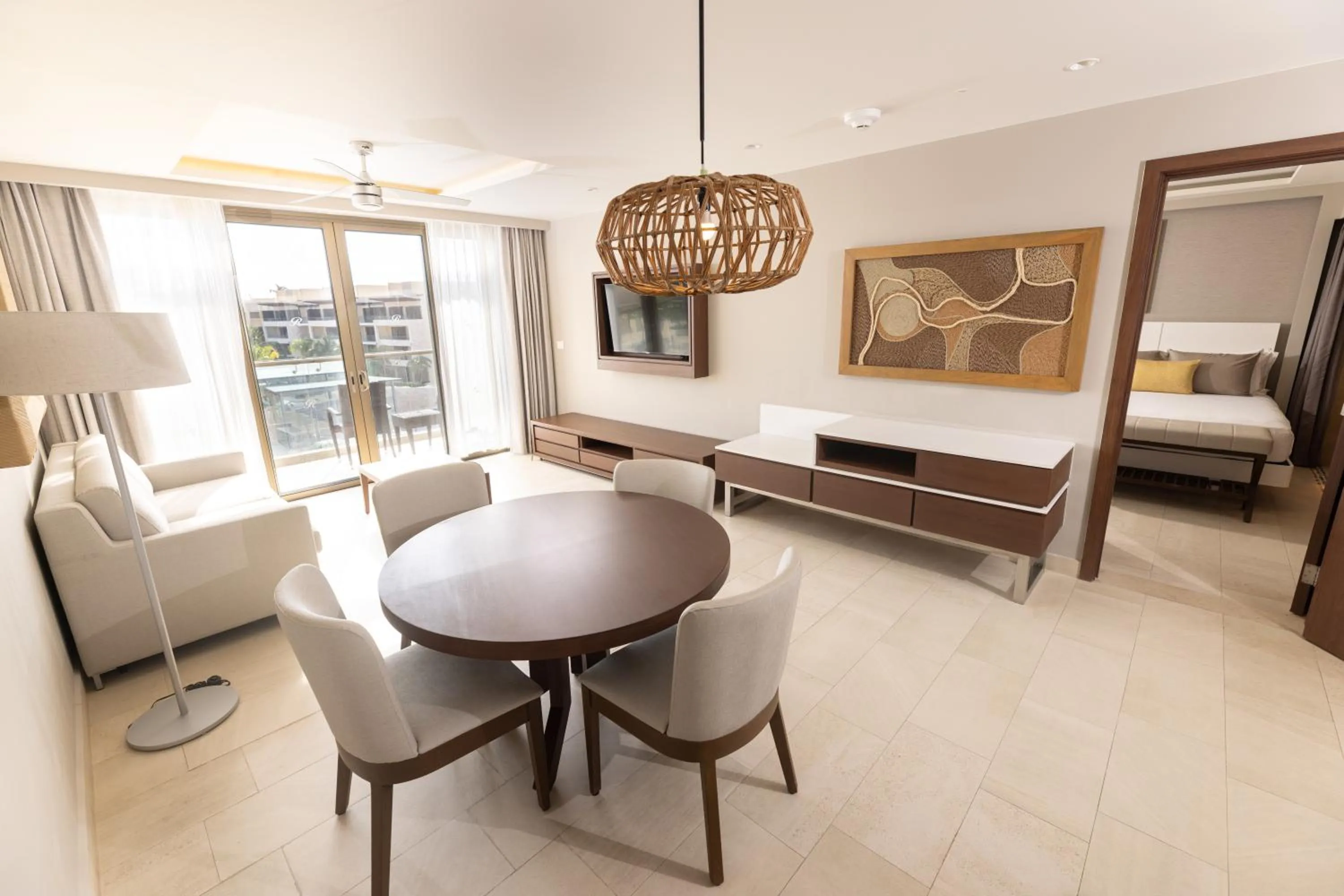 Living room, Bed in Royalton Riviera Cancun, An Autograph Collection All-Inclusive Resort & Casino