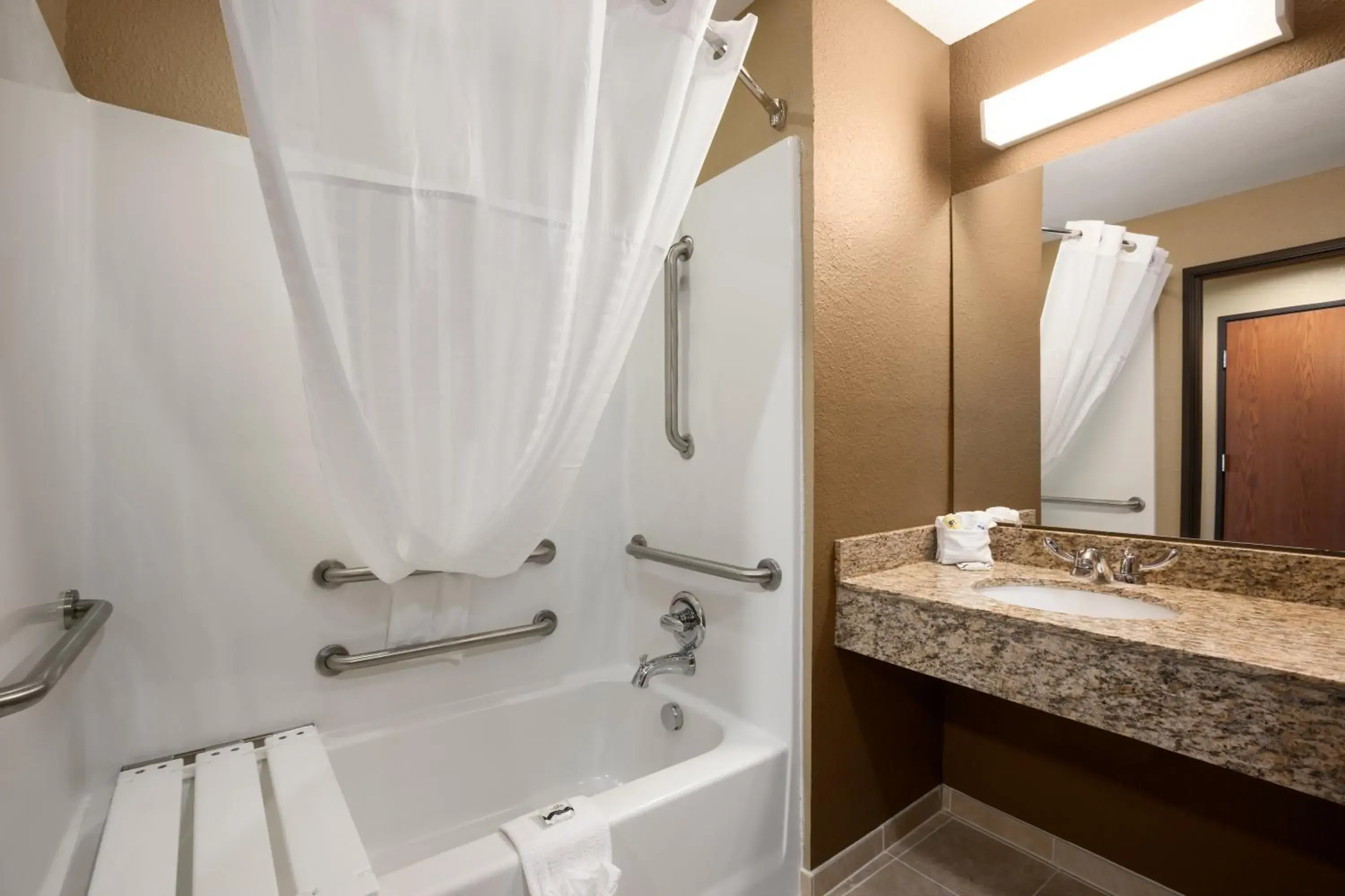 Bathroom in Microtel Inn & Suites by Wyndham Bathroom in Microtel Inn & Suites by Wyndham