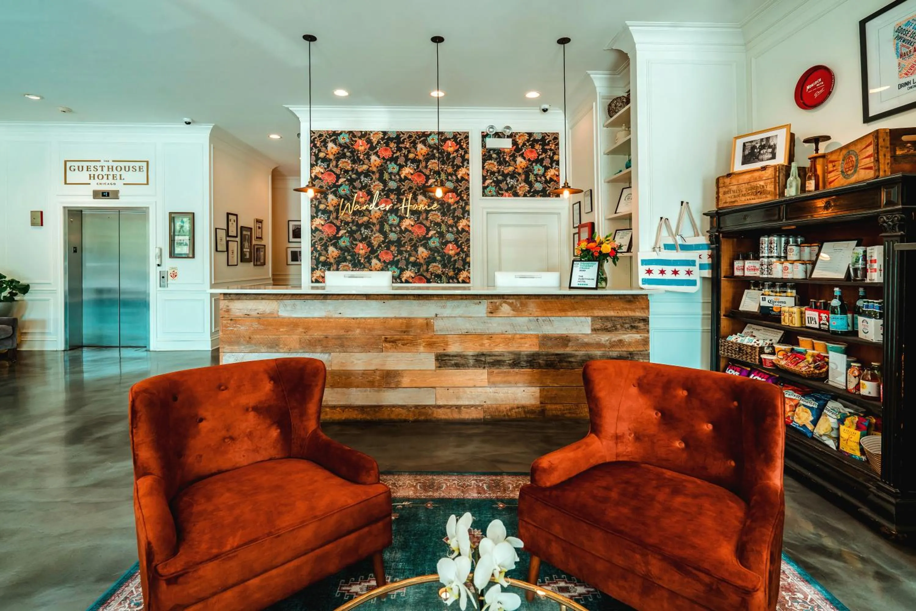 Lobby or reception in The Guesthouse Hotel