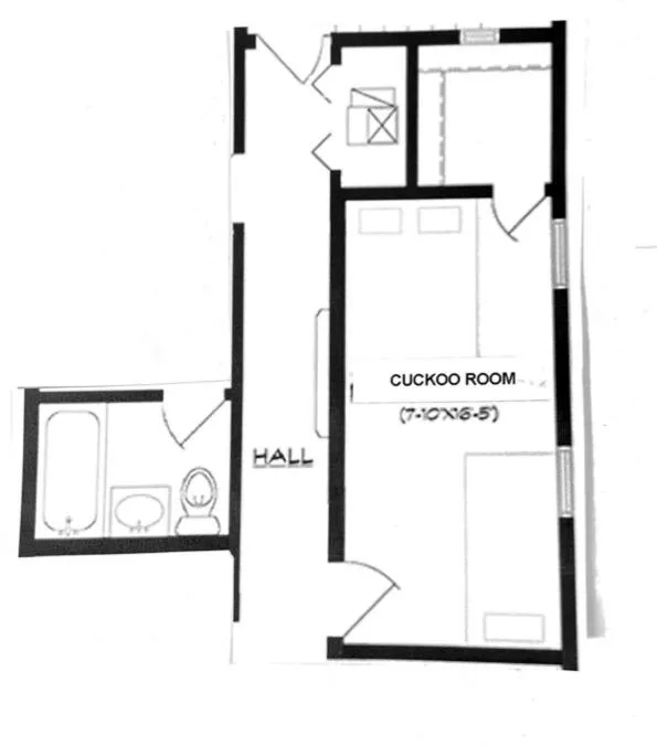 Floor plan in Ray's Bucktown Bed and Breakfast