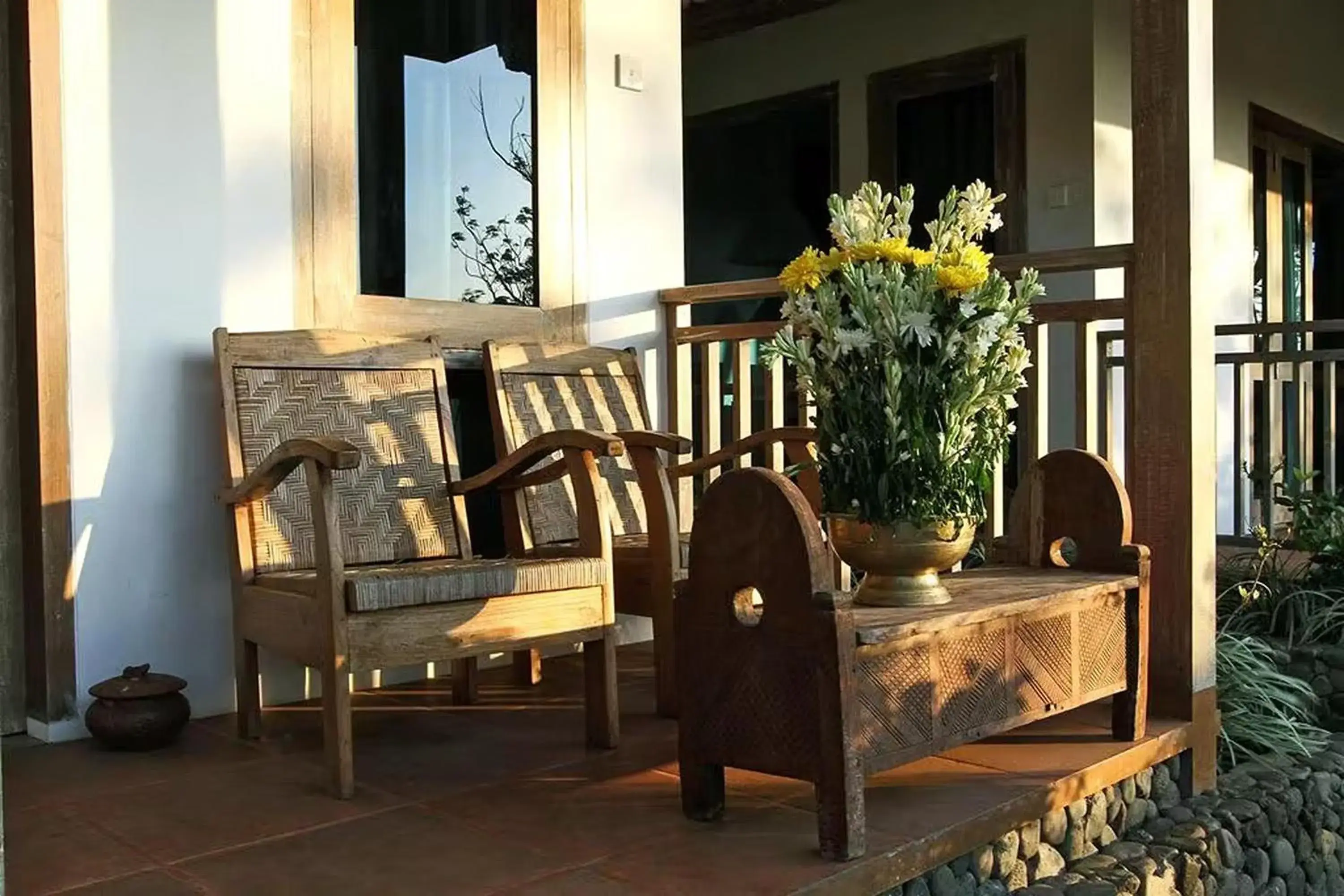 Balcony/Terrace in Bangsring Breeze Balcony/Terrace in Bangsring Breeze