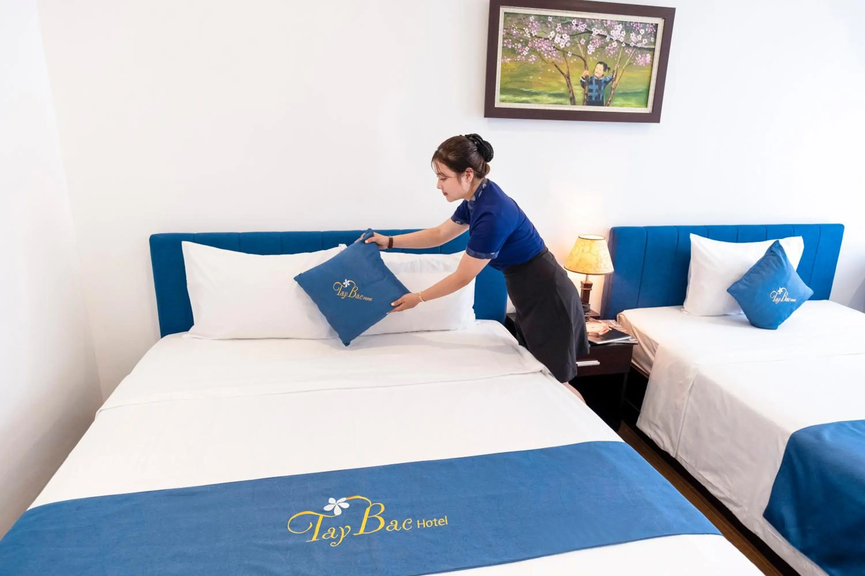 Bed in Tay Bac Hotel Da Nang Bed in Tay Bac Hotel Da Nang