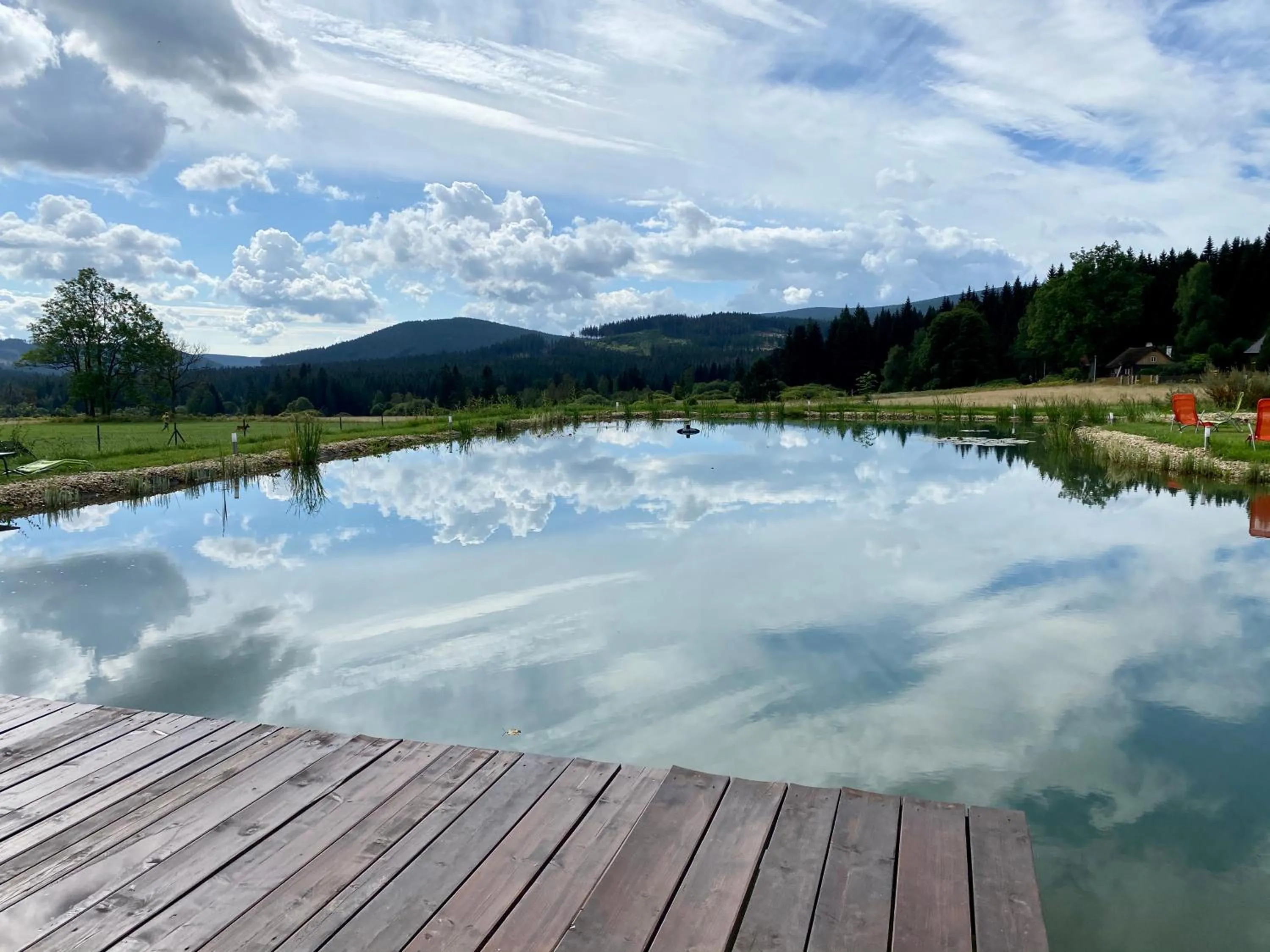 Natural landscape in Penzion Rejviz