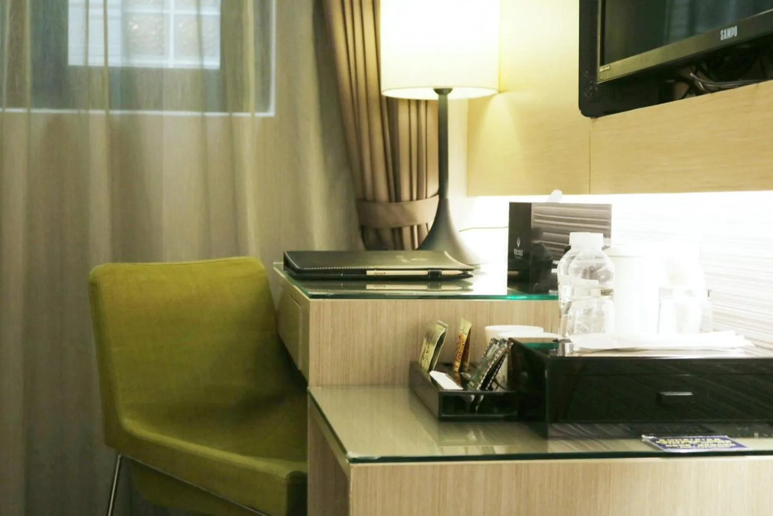 Seating area in Tsun Huang Hotel