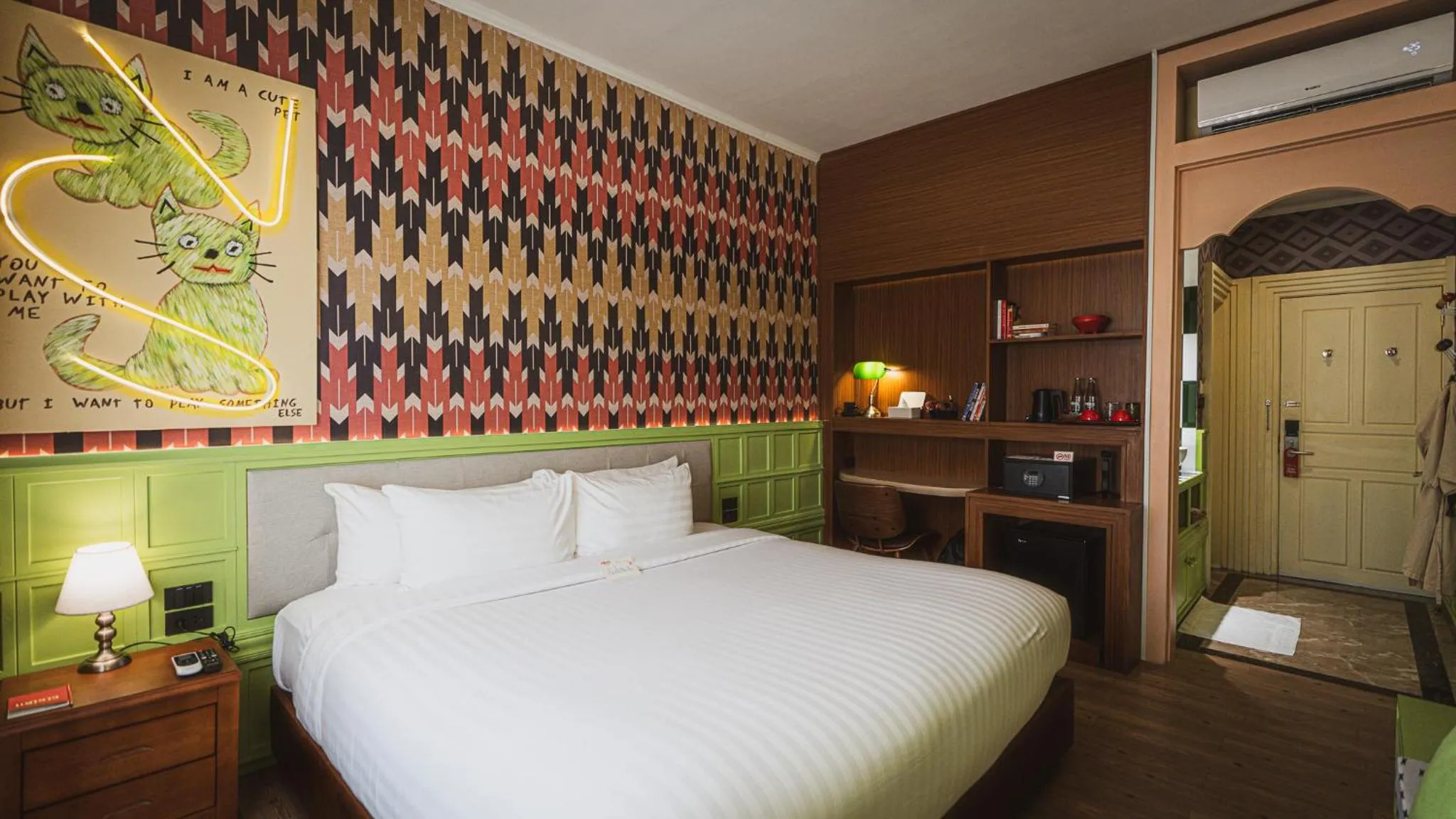 Bed in Senglao Boutique Hotel Luang Prabang