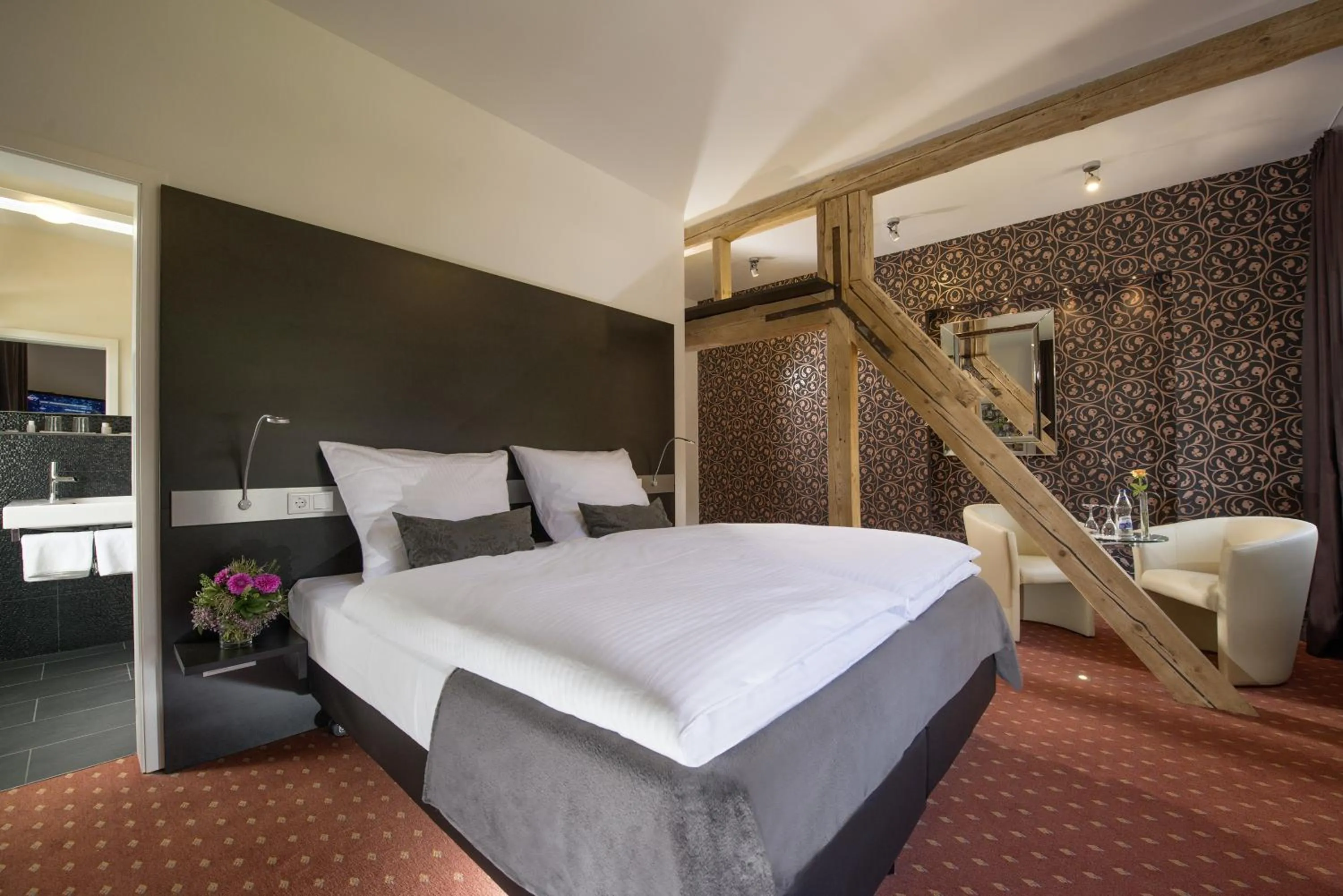 Bed in Hotel Landgasthof König von Preussen