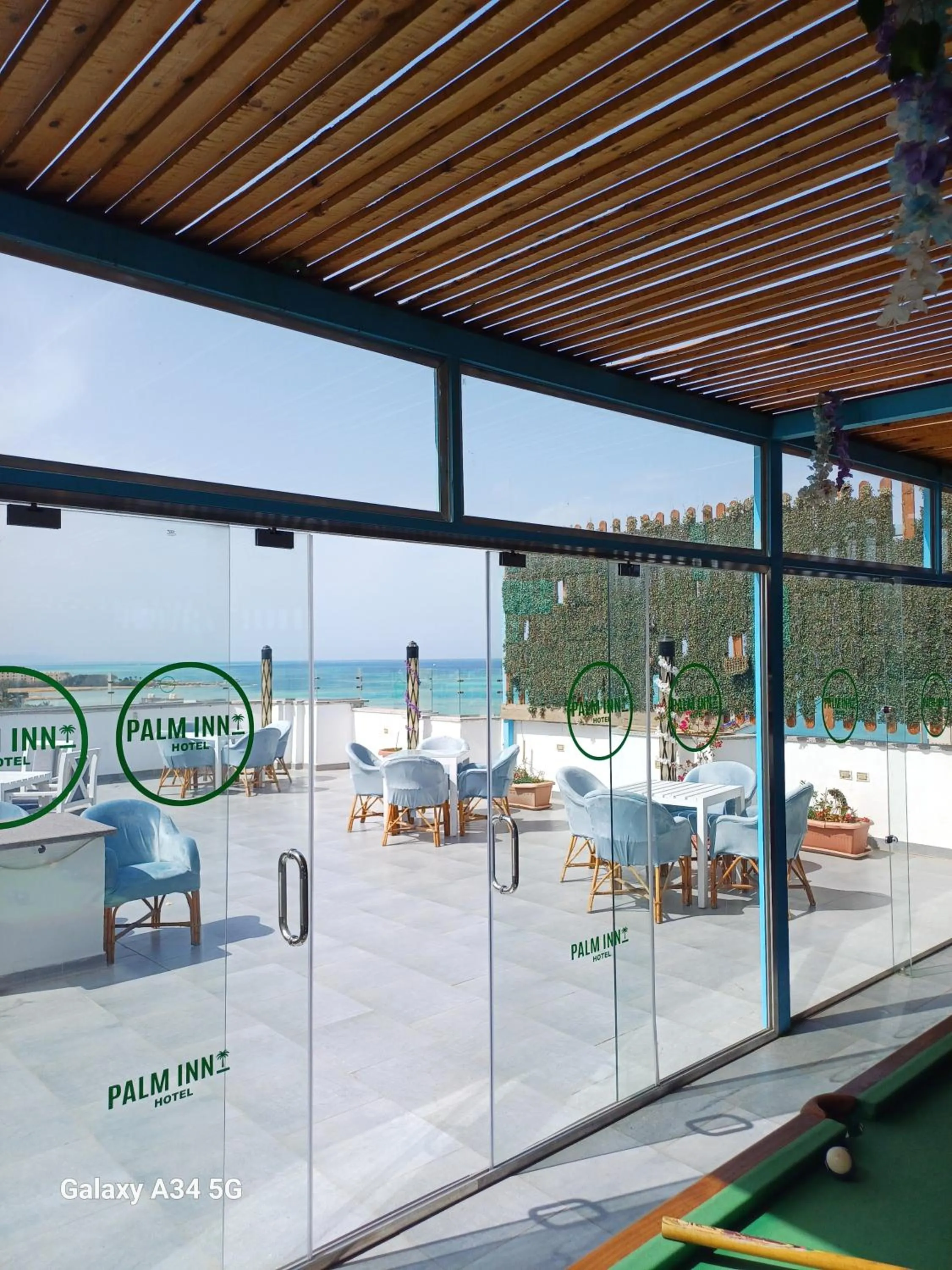 Sea view in Palm Inn Hotel Hurghda