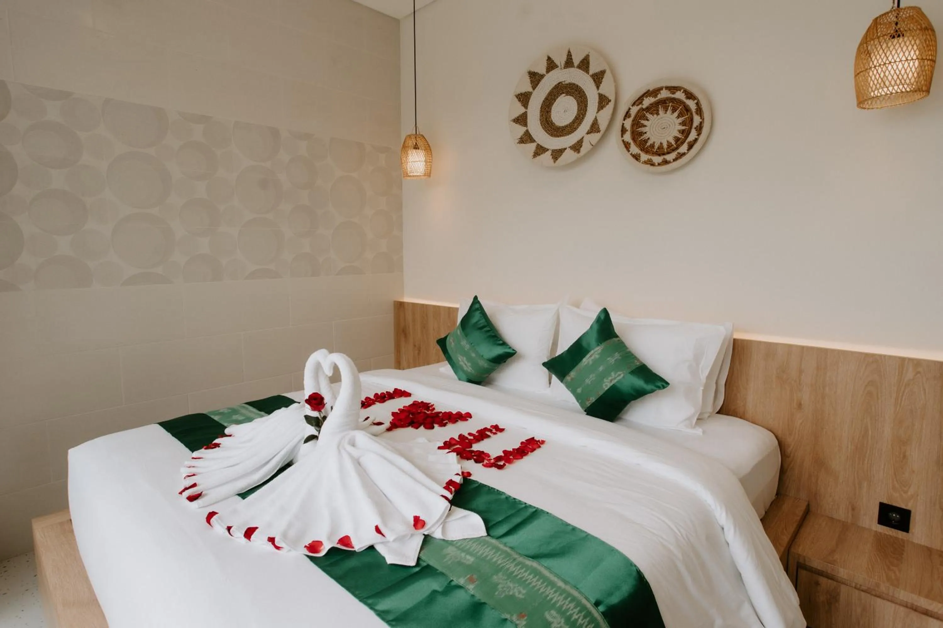 Bed in The Pahala Villas