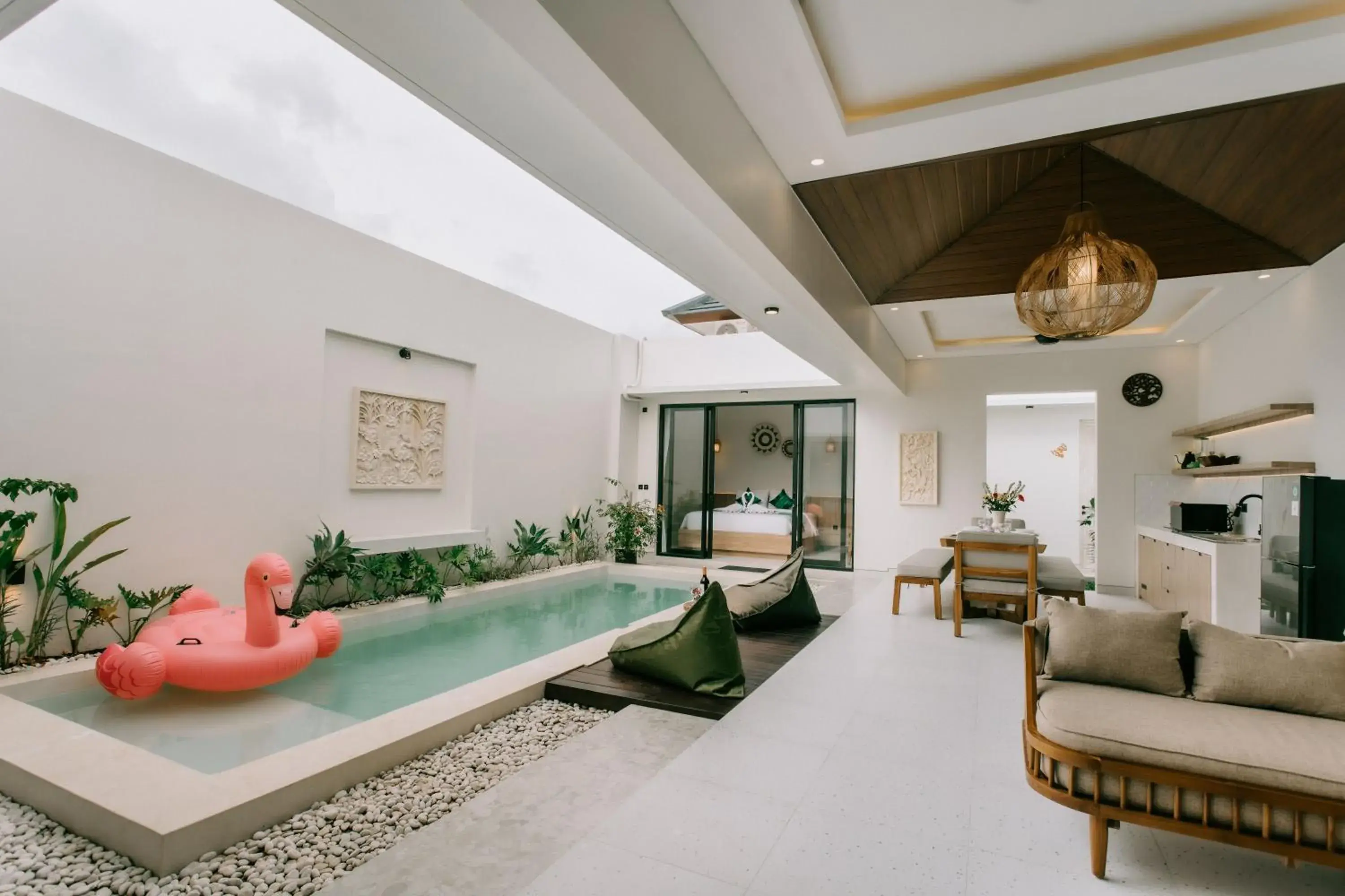 Bed in The Pahala Villas Bed in The Pahala Villas