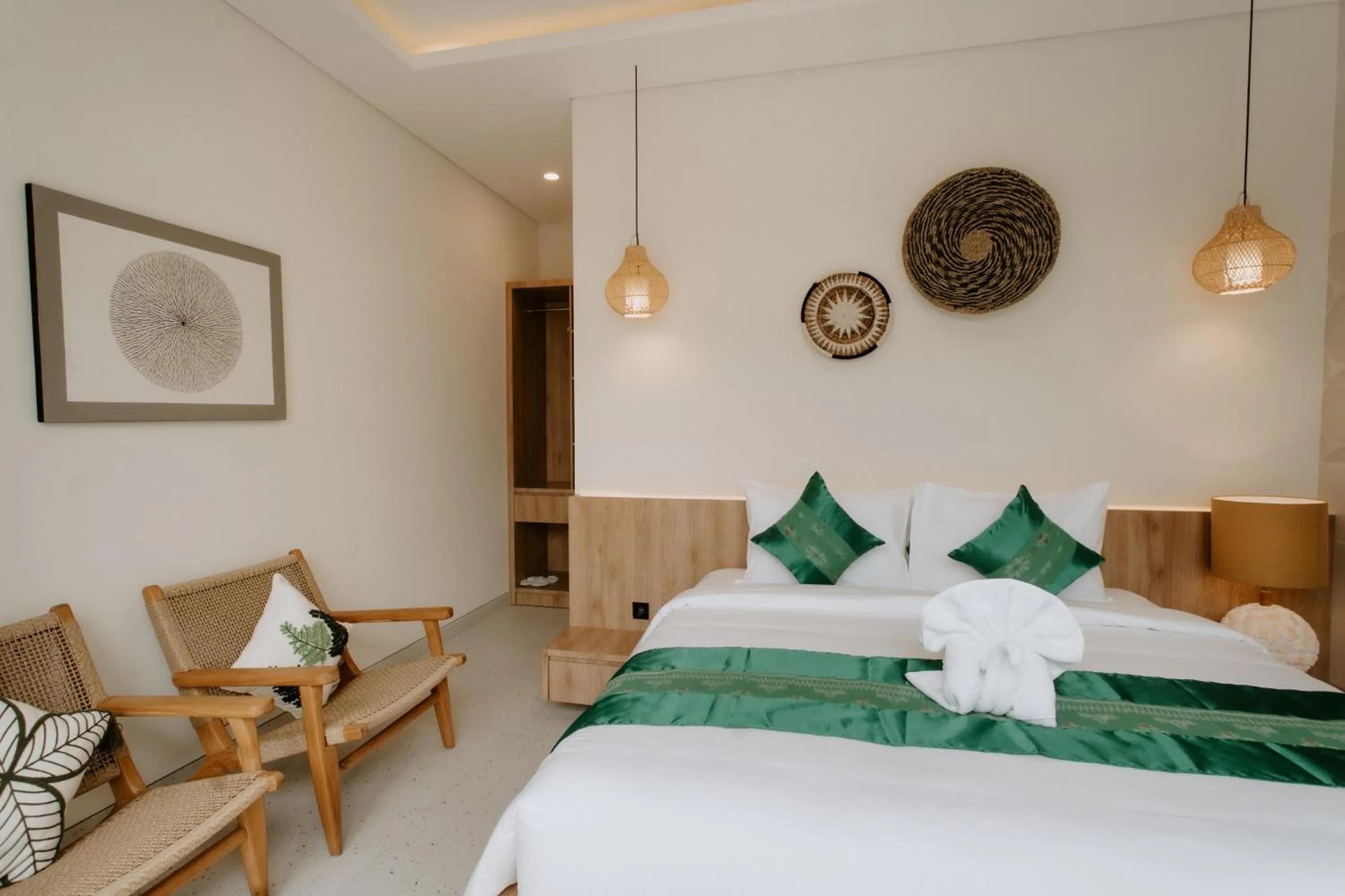 Bed in The Pahala Villas