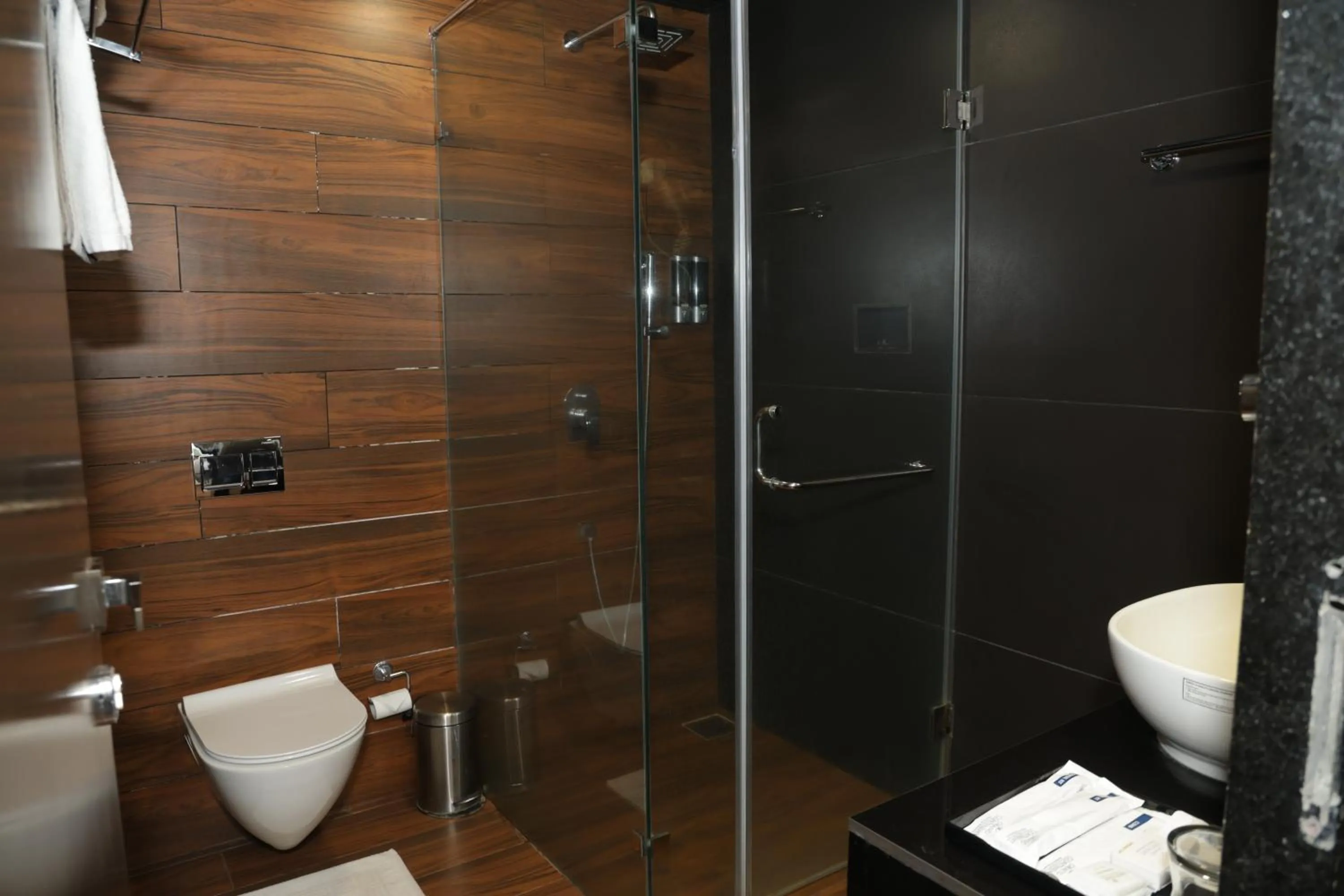 Shower in Grand Continent Anjuna A Sarovar Portico Affiliate Hotel