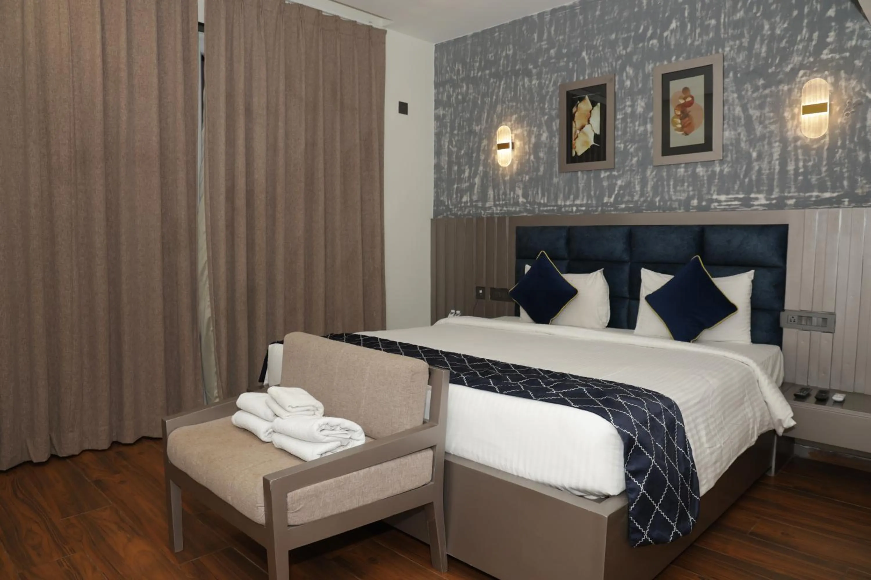 Bedroom, Bed in Grand Continent Anjuna A Sarovar Portico Affiliate Hotel