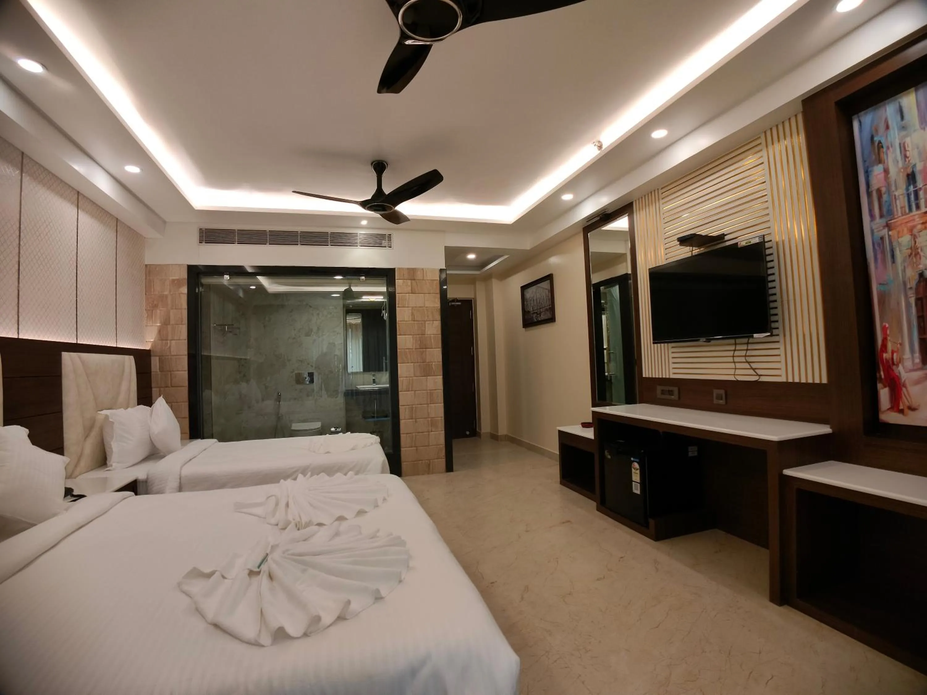 Bed in AGM GRAND HOTEL & Spa