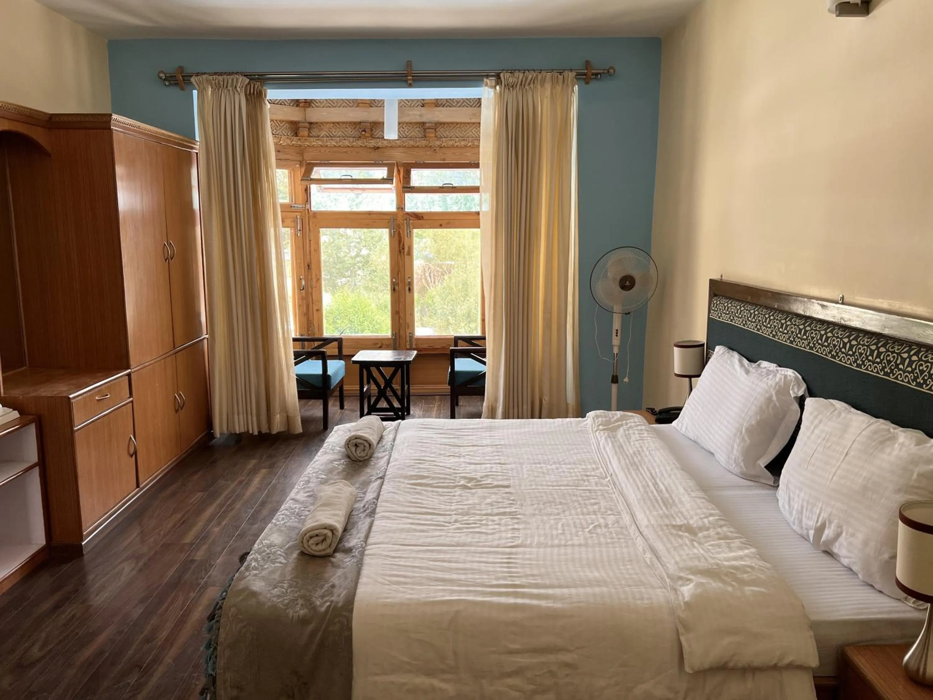 Bed in Hotel New Glacier View