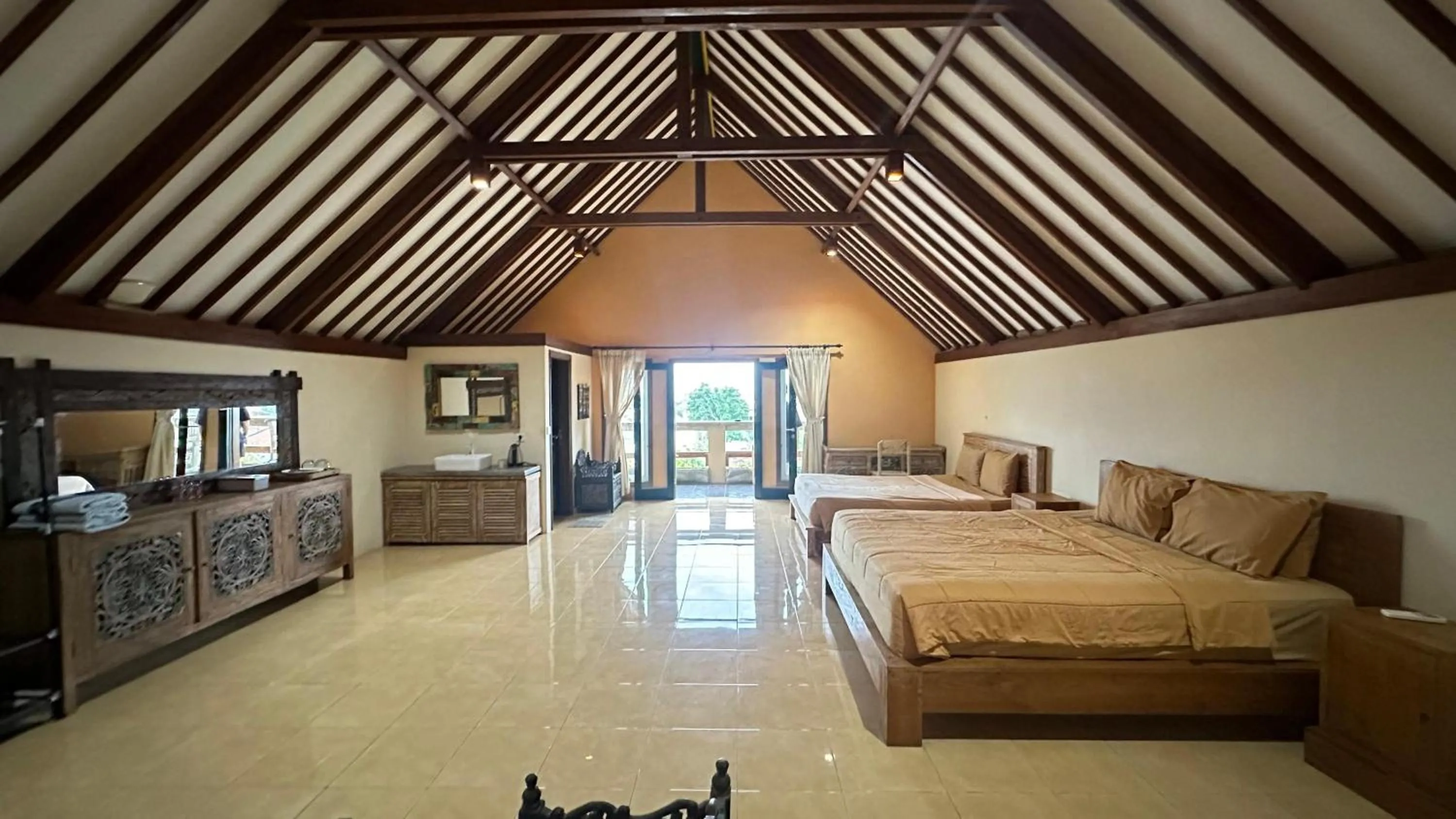 Bed in Bukawa Lodge Jimbaran