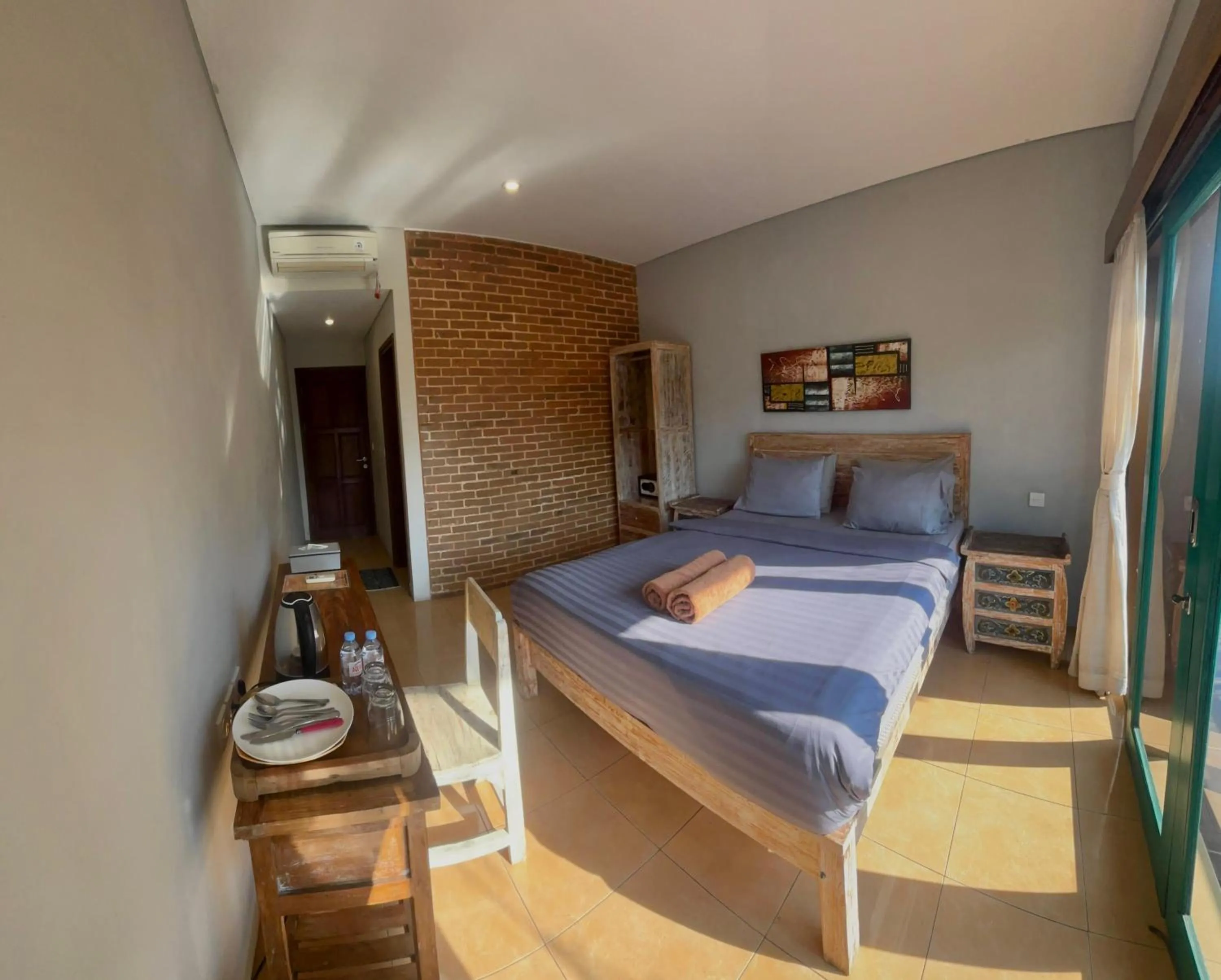 Bed in Bukawa Lodge Jimbaran