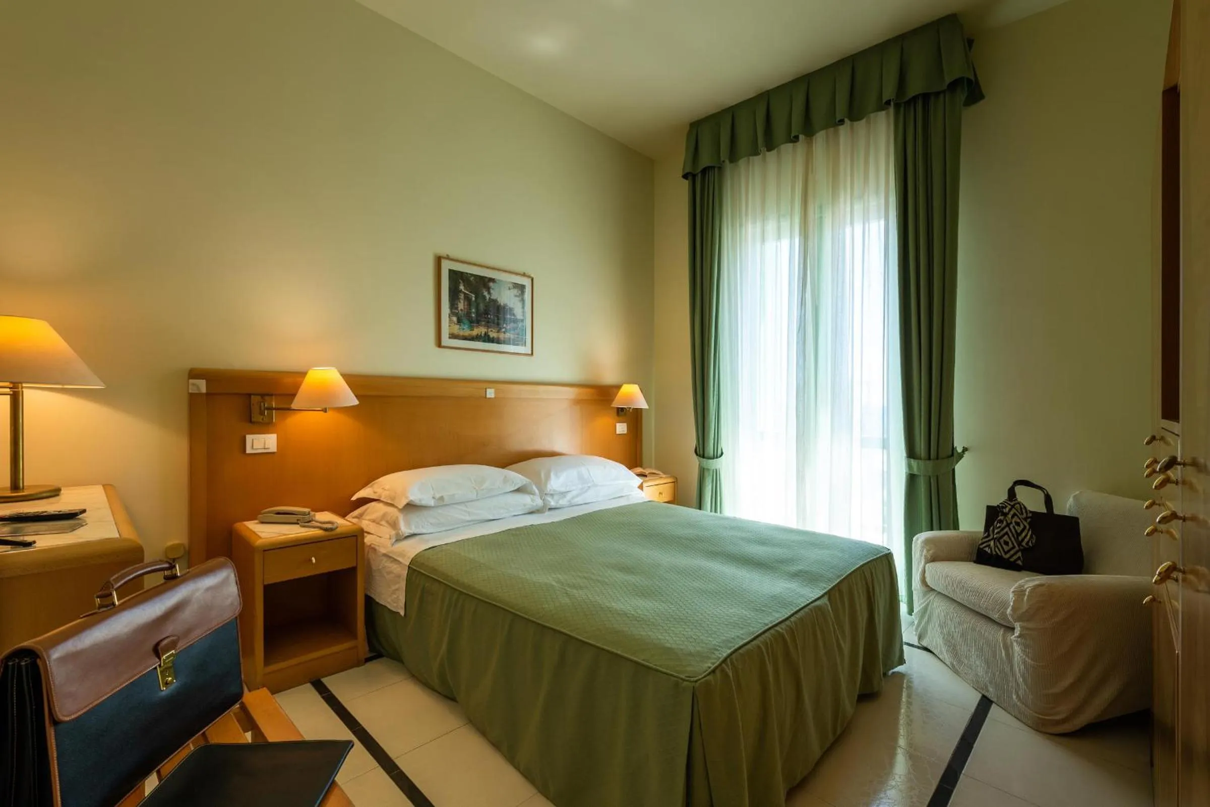 Bed in Hotel Euromare