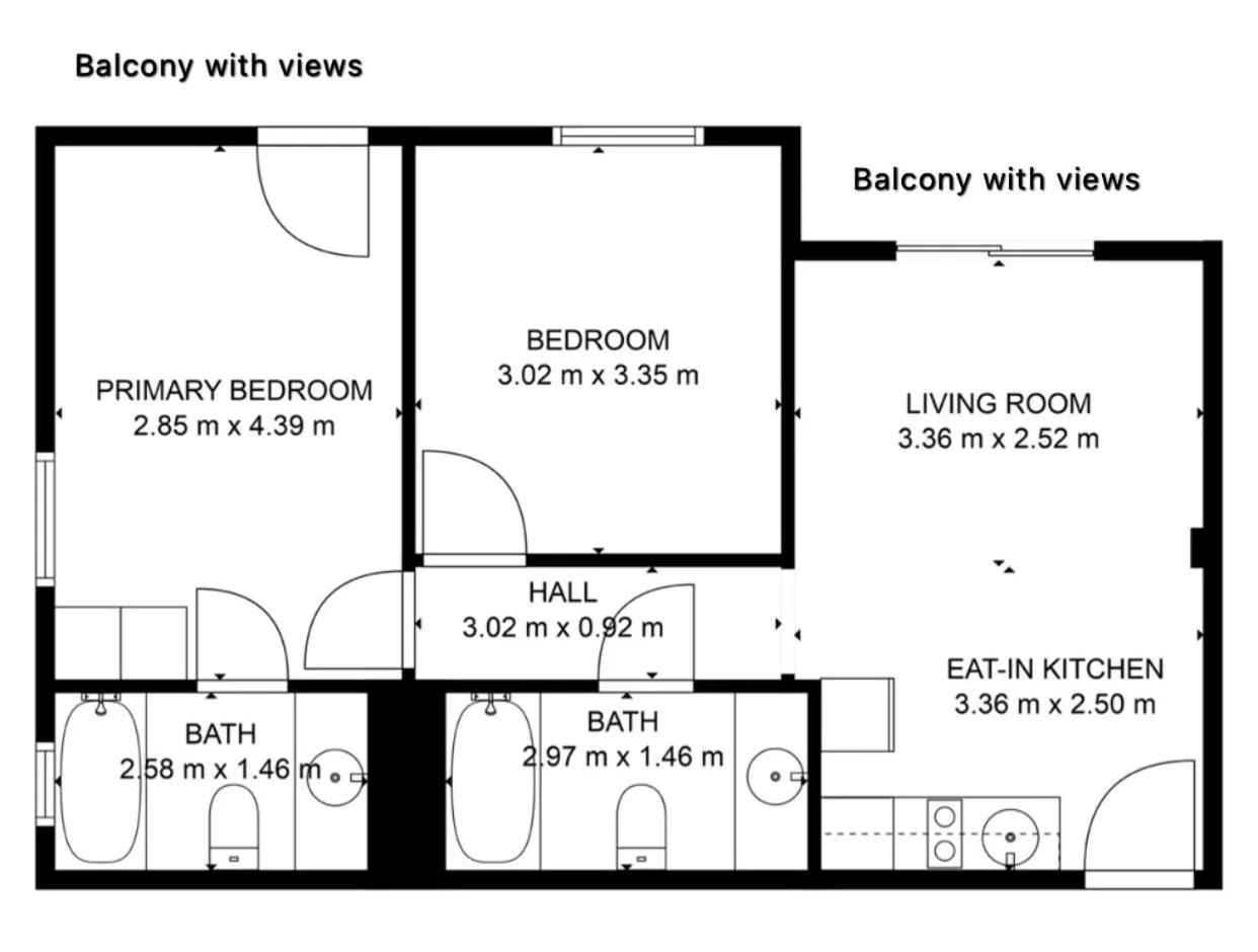 Floor plan in Alanya Sunset Hotels