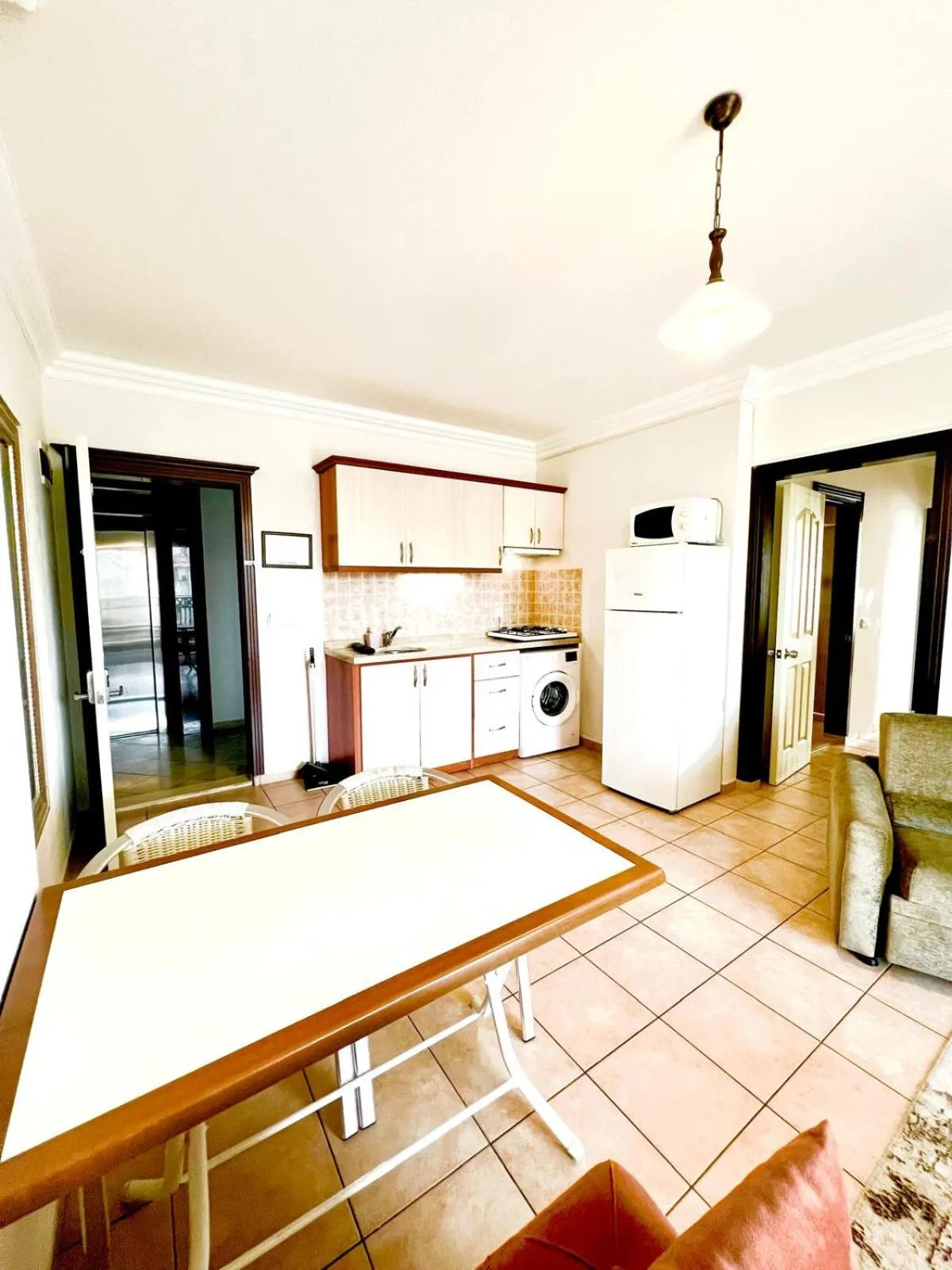 Kitchen or kitchenette in Alanya Sunset Hotels