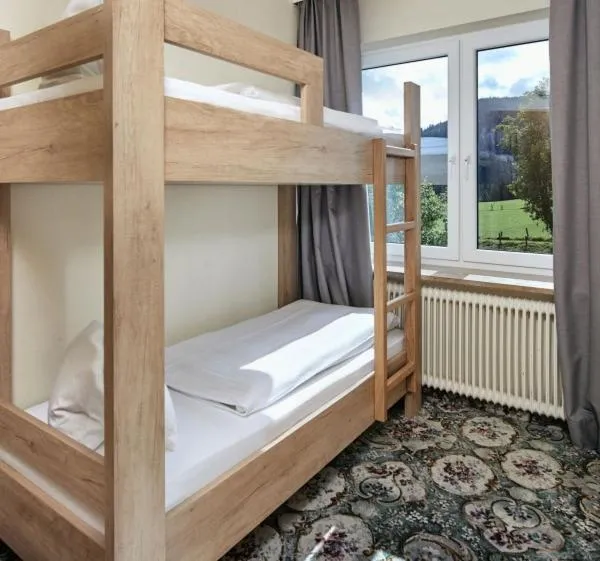 Bed in Hotel Bergglück