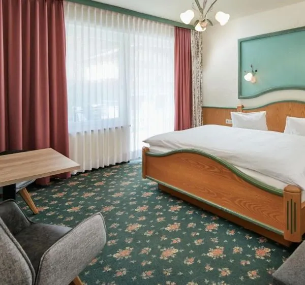 Bed in Hotel Bergglück