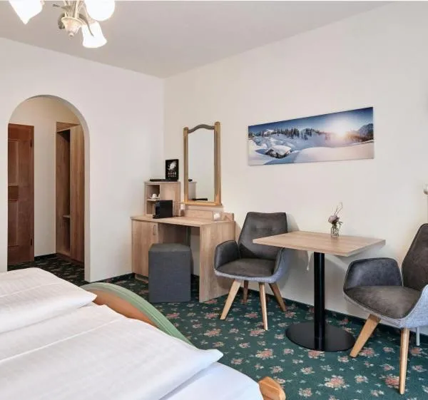 Photo of the whole room, Bed in Hotel Bergglück