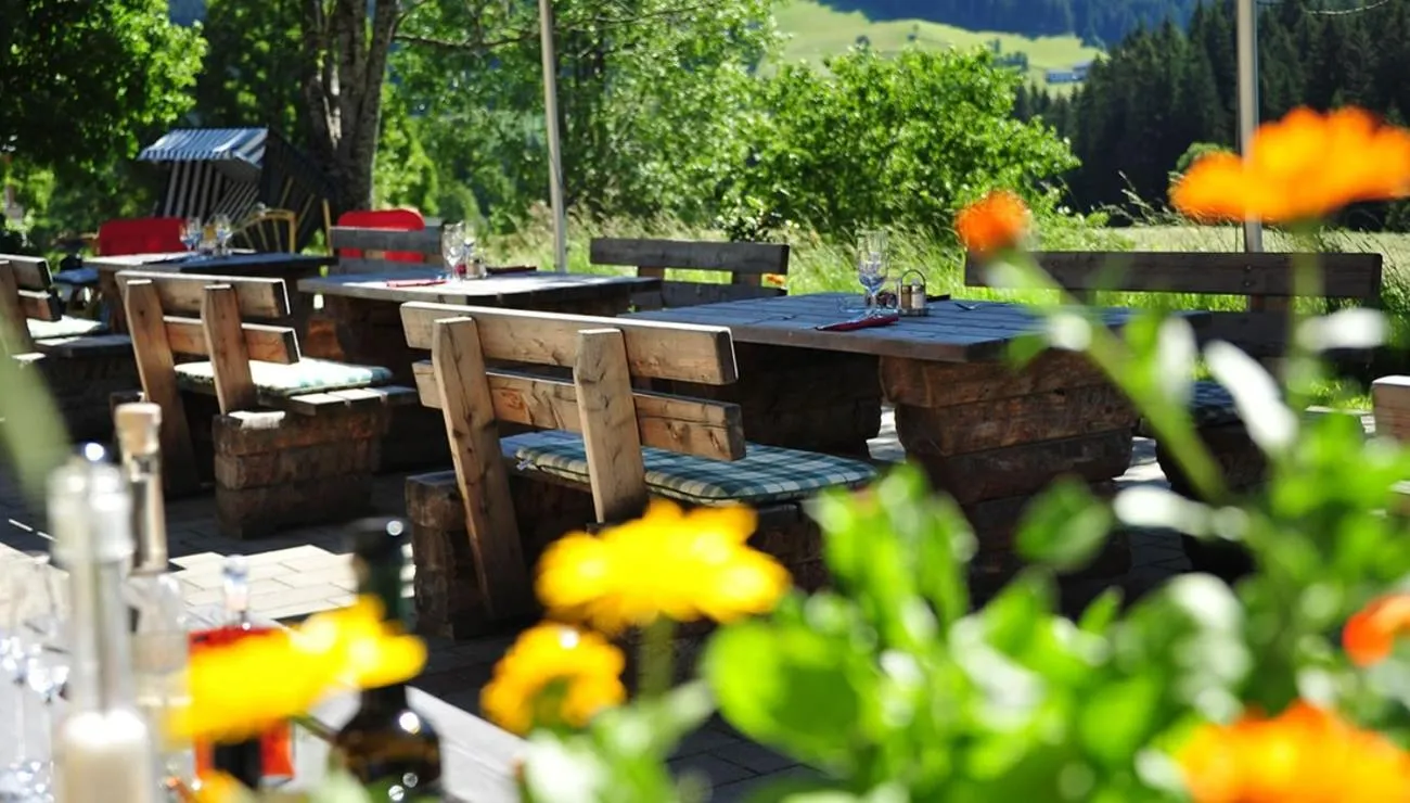 Balcony/Terrace in Hotel Bergglück