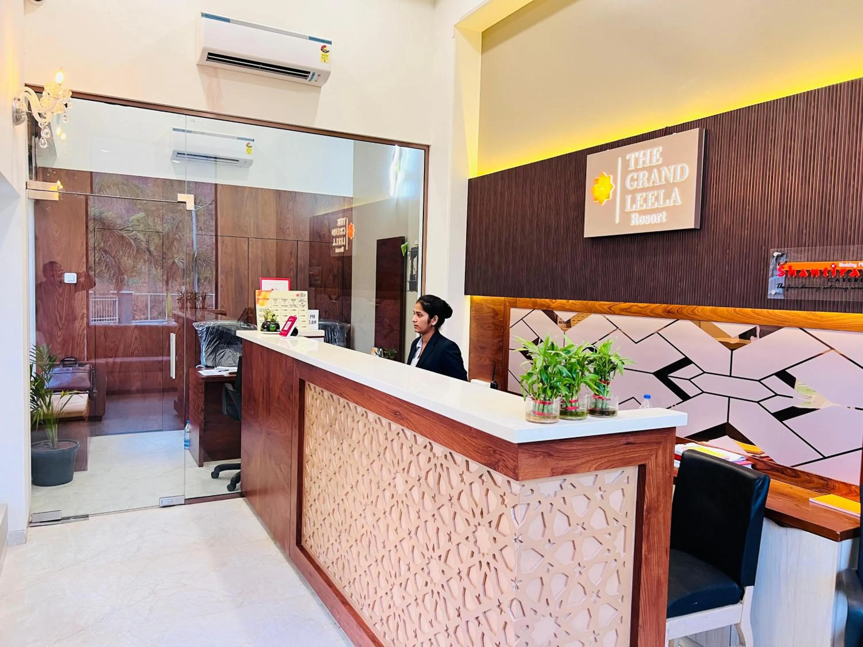 Lobby or reception in The Grand Leela Resort