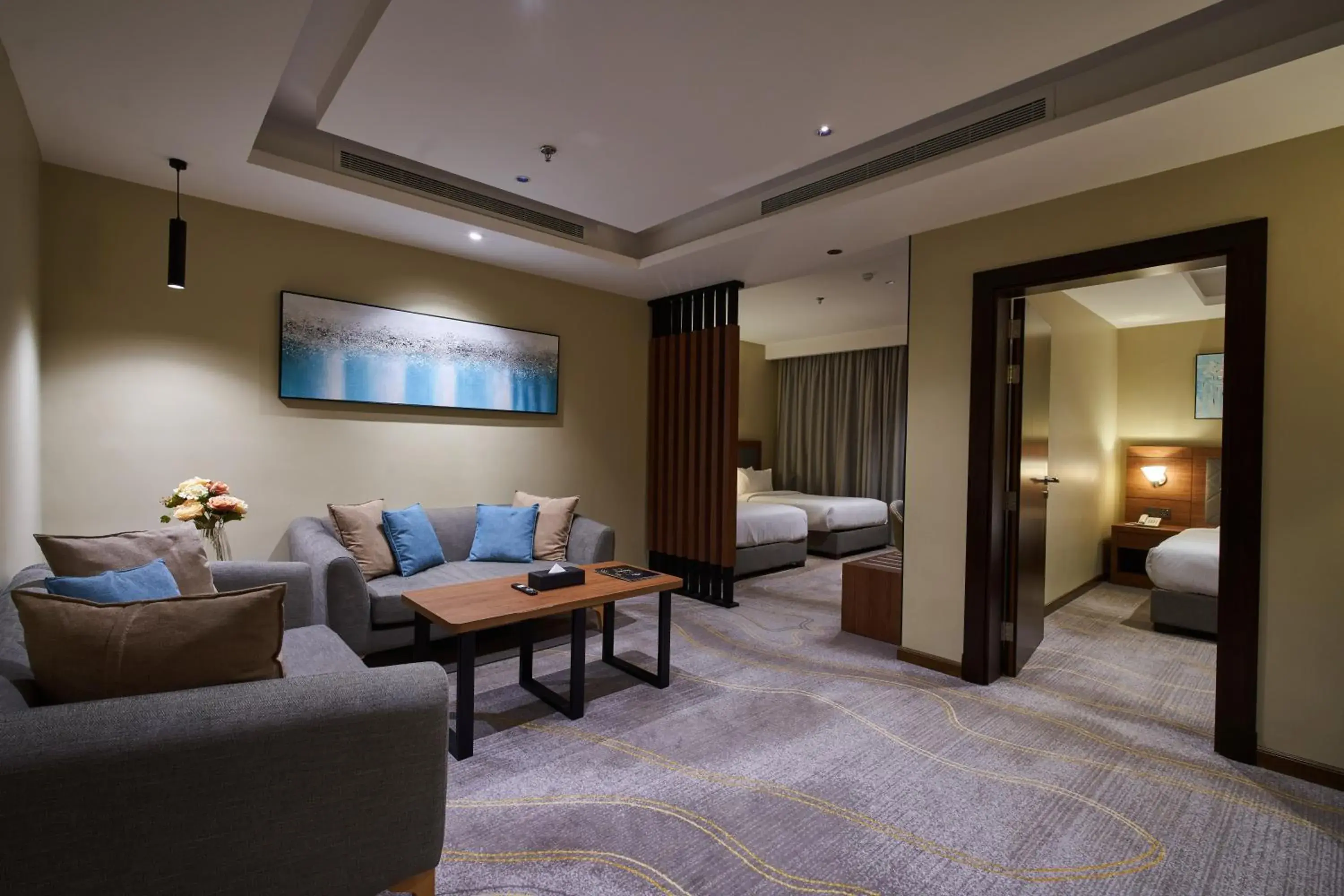 Communal lounge/ TV room, Bed in Platinum Hotel Communal lounge/ TV room, Bed in Platinum Hotel