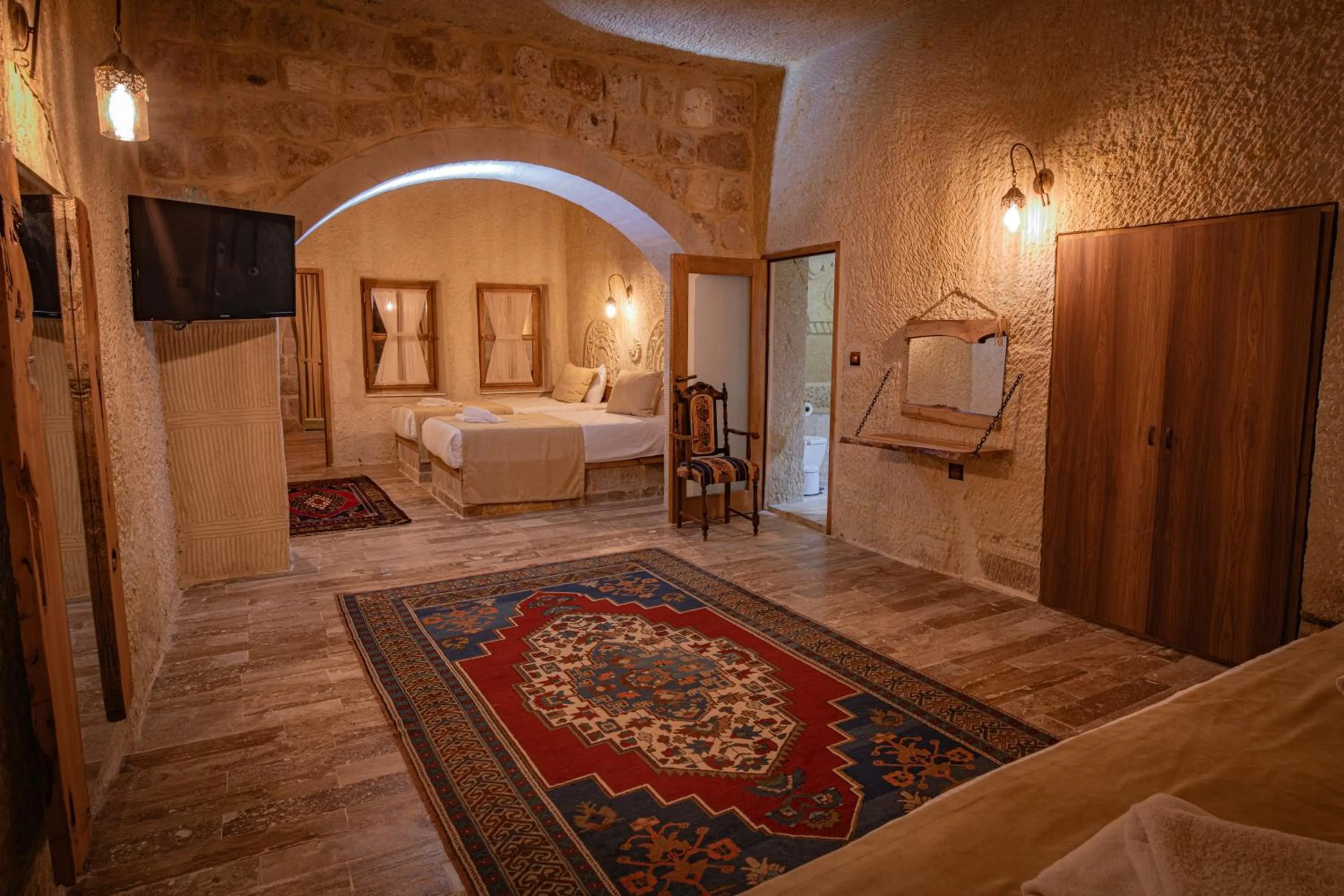 Bed in Sur Cave Hotel