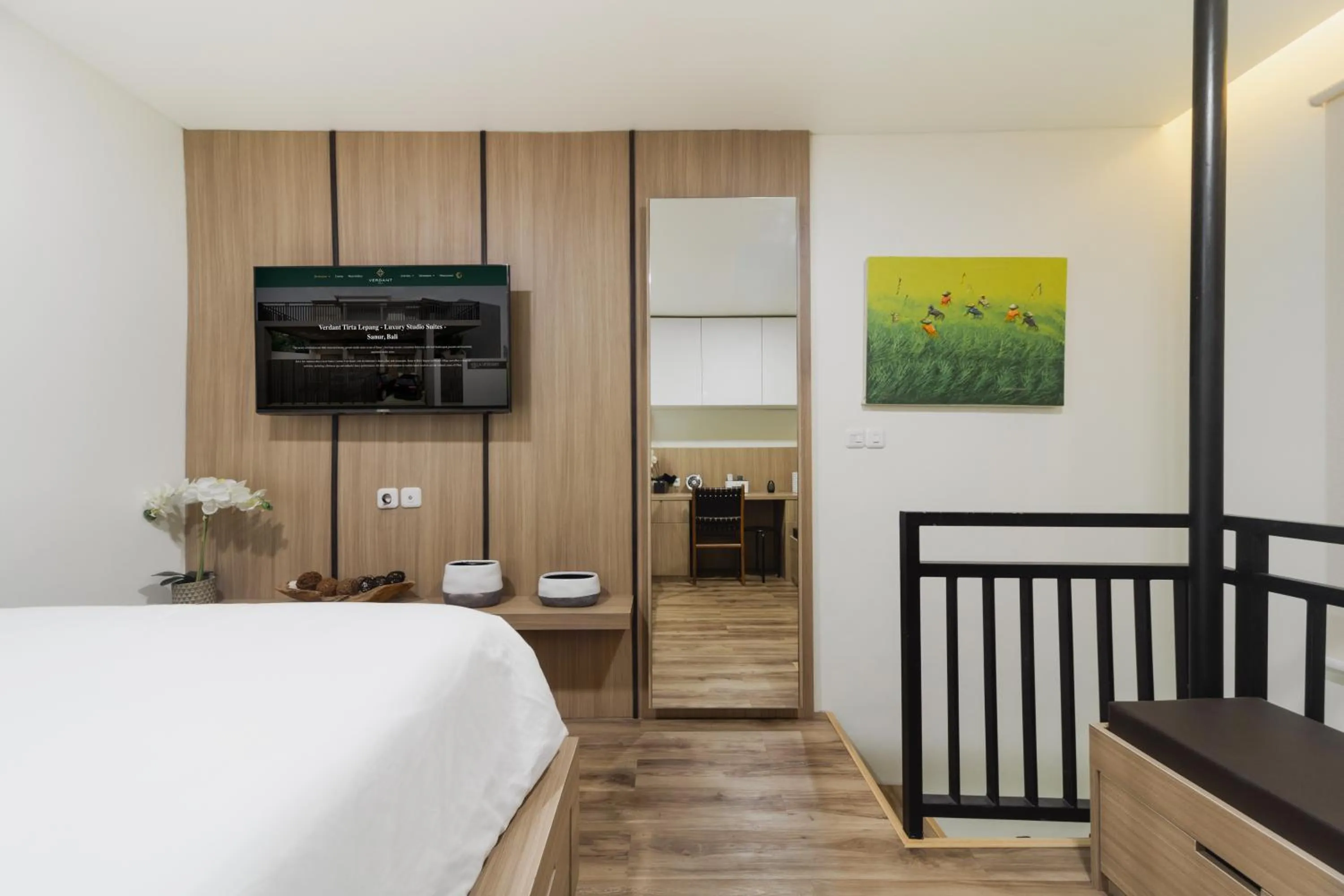 Bed in Verdant Bali Tirta Lepang