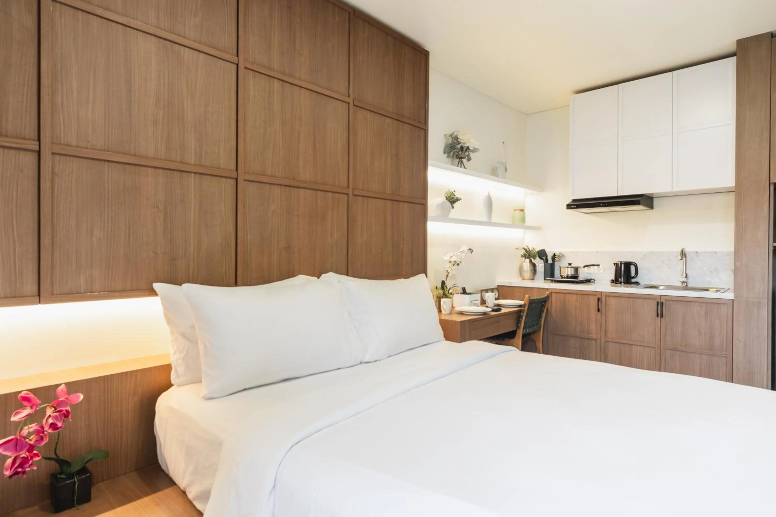 Bed in Verdant Bali Tirta Lepang