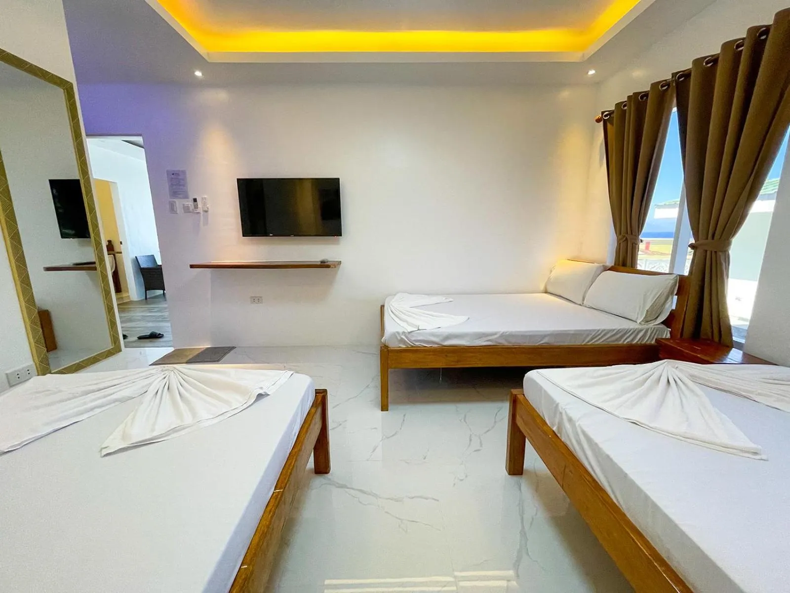 Bed in Agbing Seaside View Resort Puerto Galera powered by Cocotel