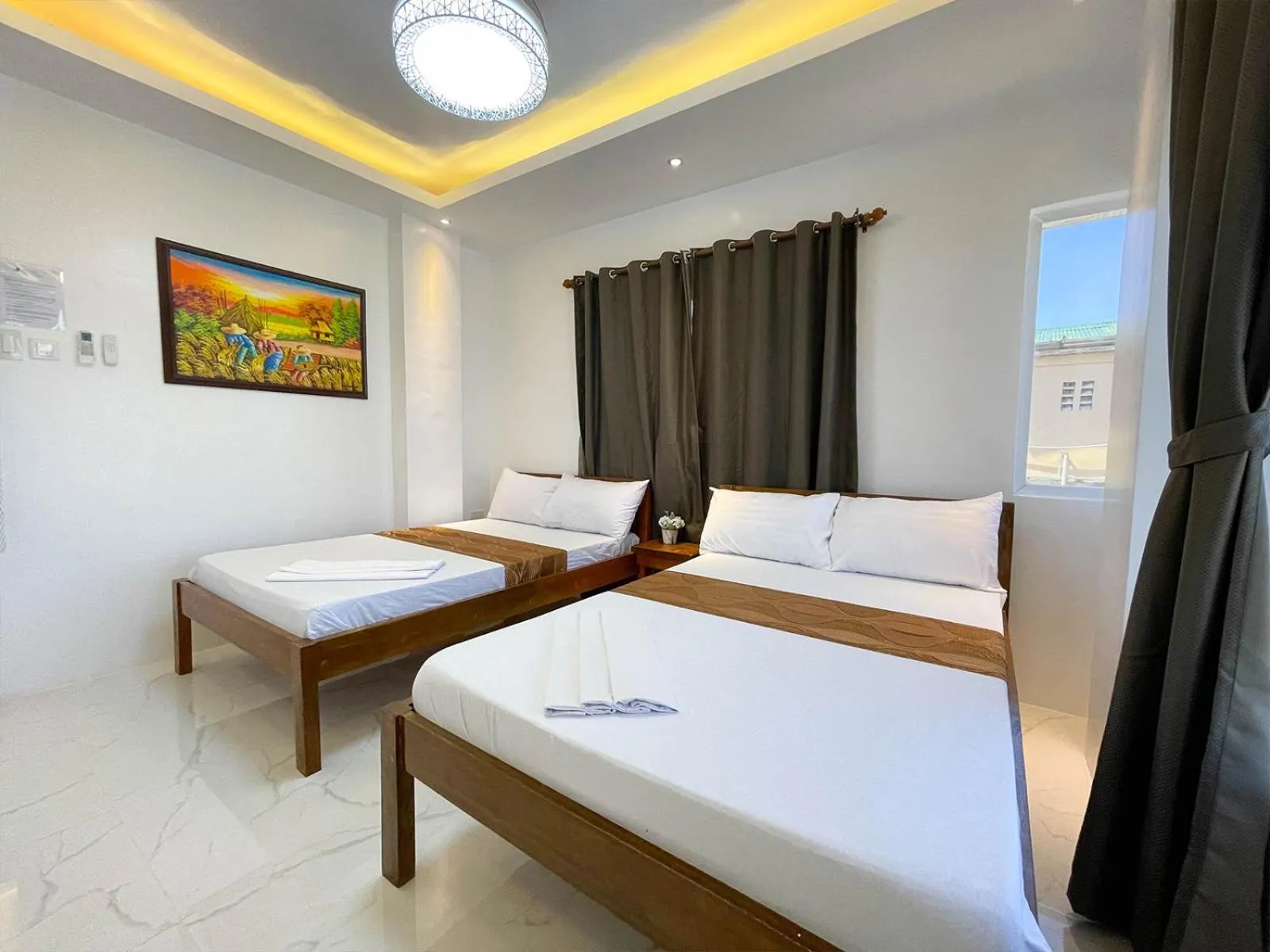 Bed in Agbing Seaside View Resort Puerto Galera powered by Cocotel