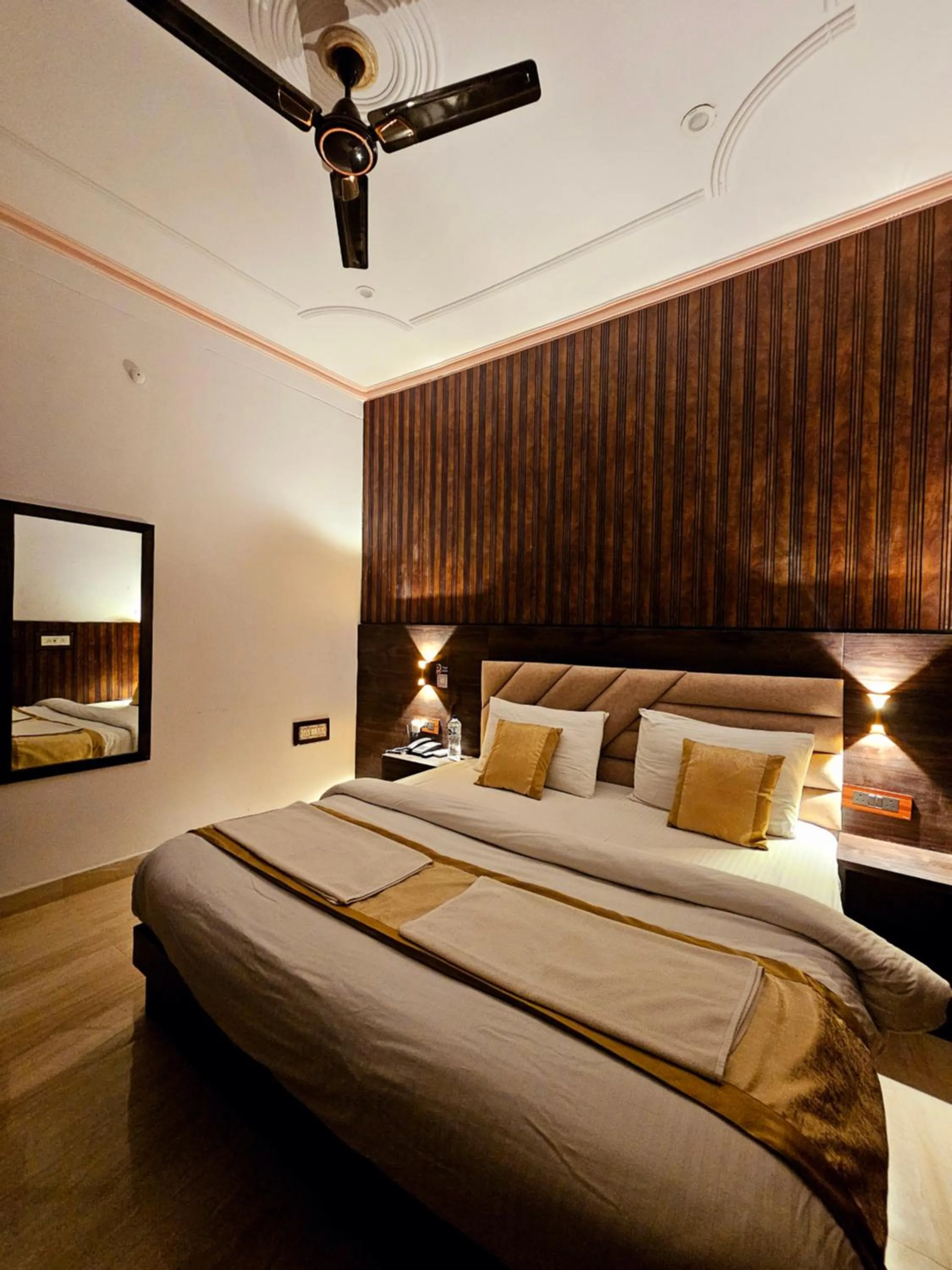 Bed in Shri Krishna Divine Dham