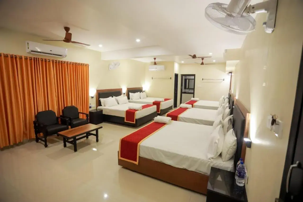 Bed in Hotel Sri Devi Bed in Hotel Sri Devi