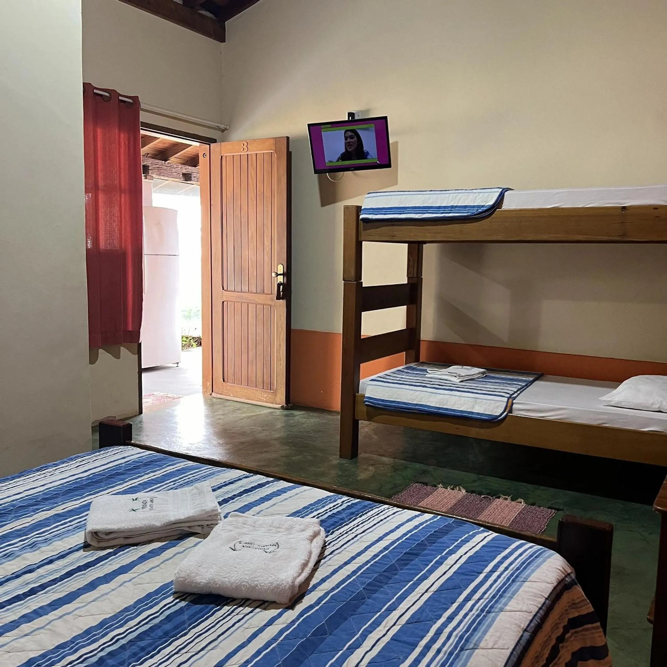 Bed in Pousada Recanto Janbor